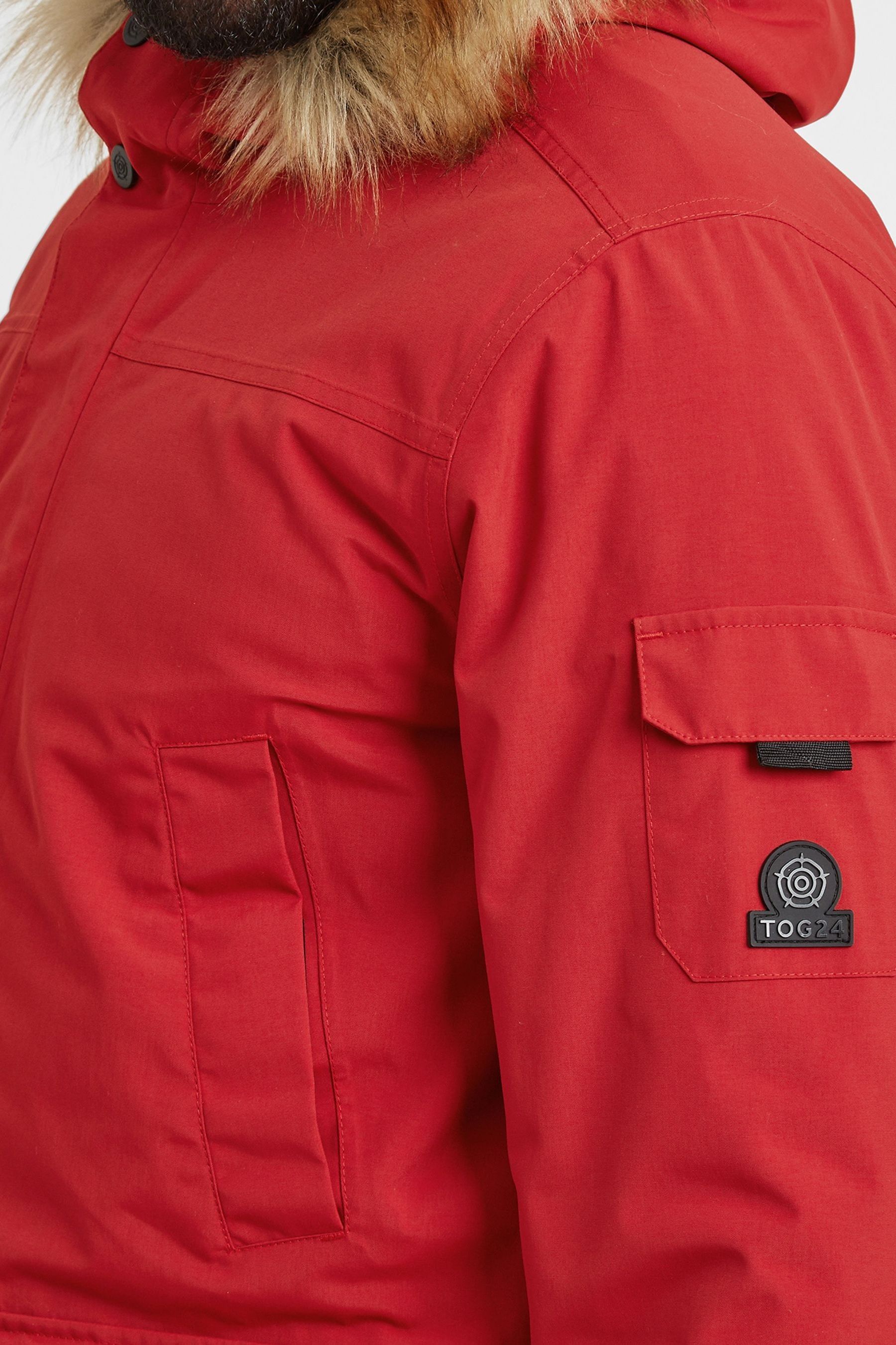 Buy Tog 24 Mens Red Garrick Waterproof Parka Jacket from the Next UK
