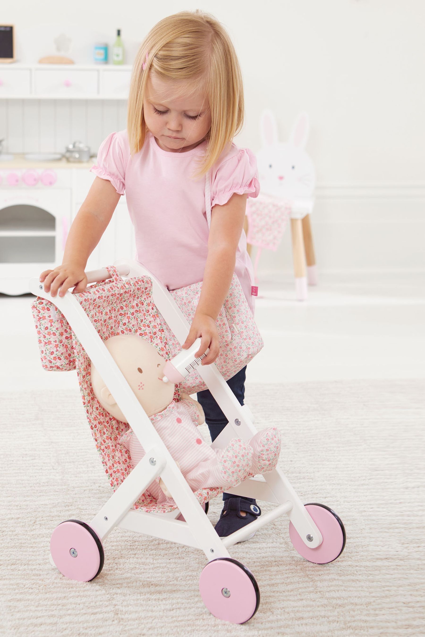 Buy JoJo Maman Bébé Personalised Wooden Pushchair Toy from the Next UK online shop
