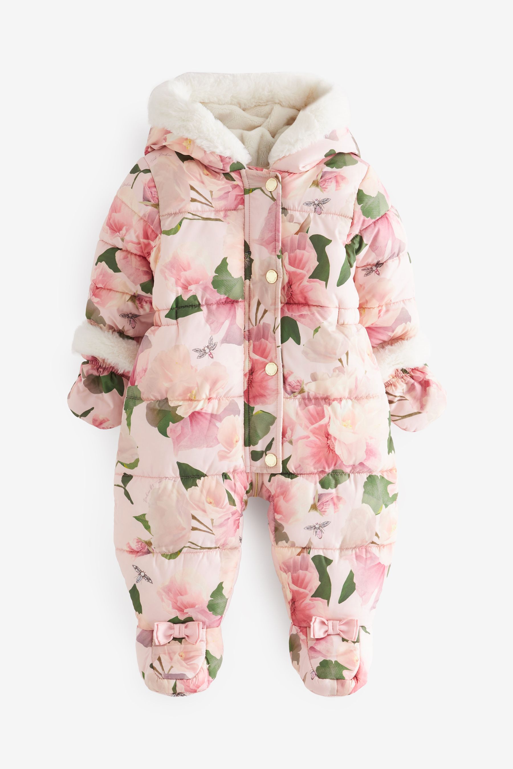 Buy Baker by Ted Baker Shower Resistant Floral Snowsuit With Mittens