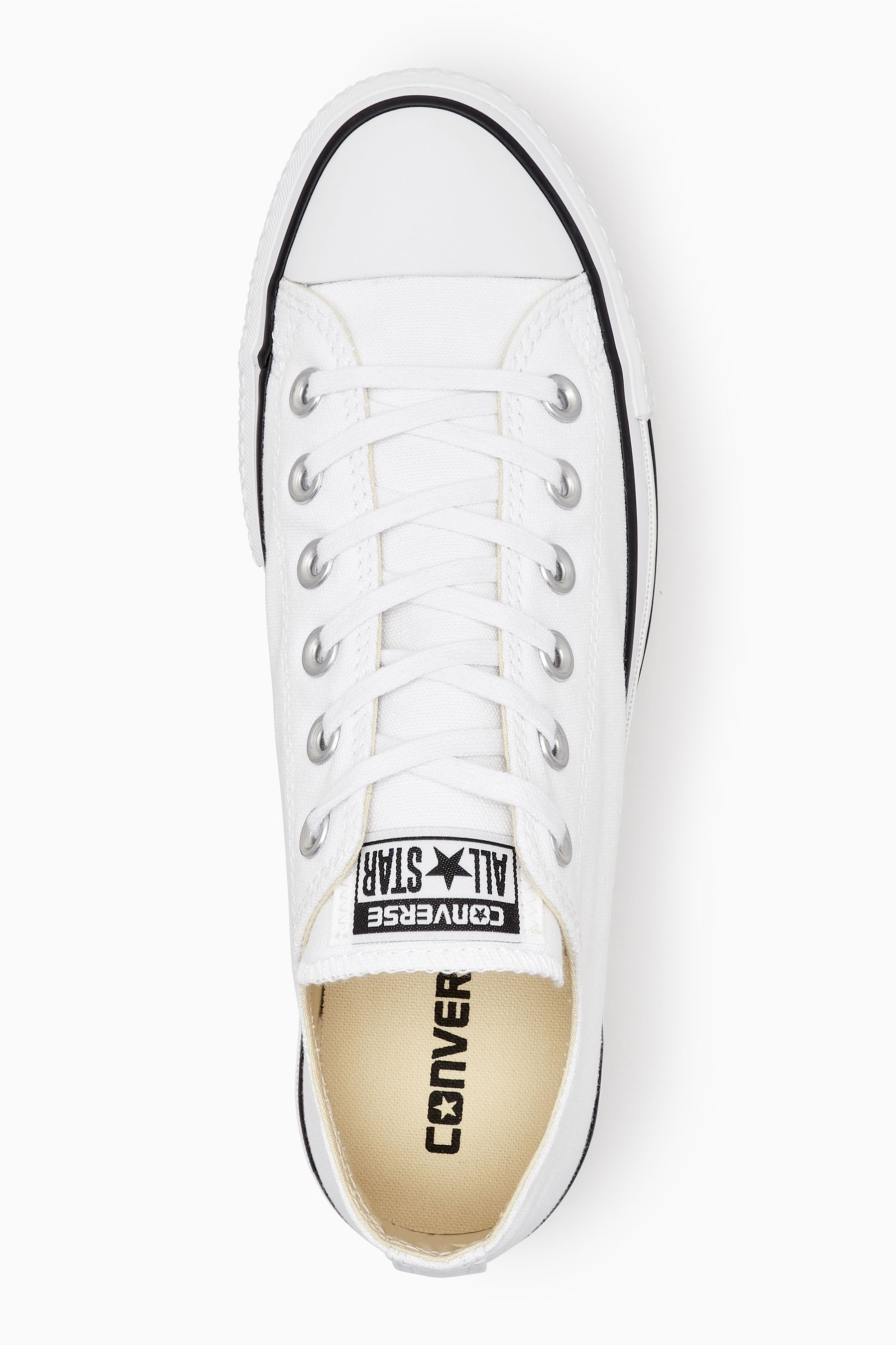 Buy Converse White Platform Lift Chuck Ox Trainers from the Next UK ...