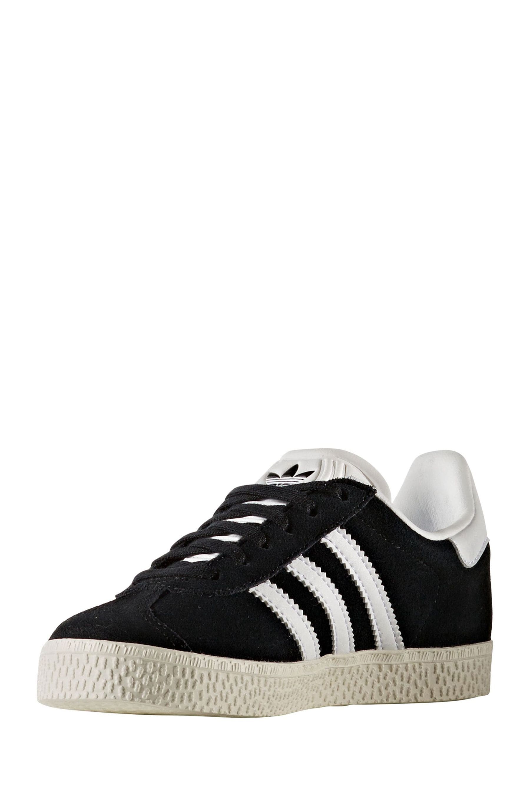 adidas black lace up trainers