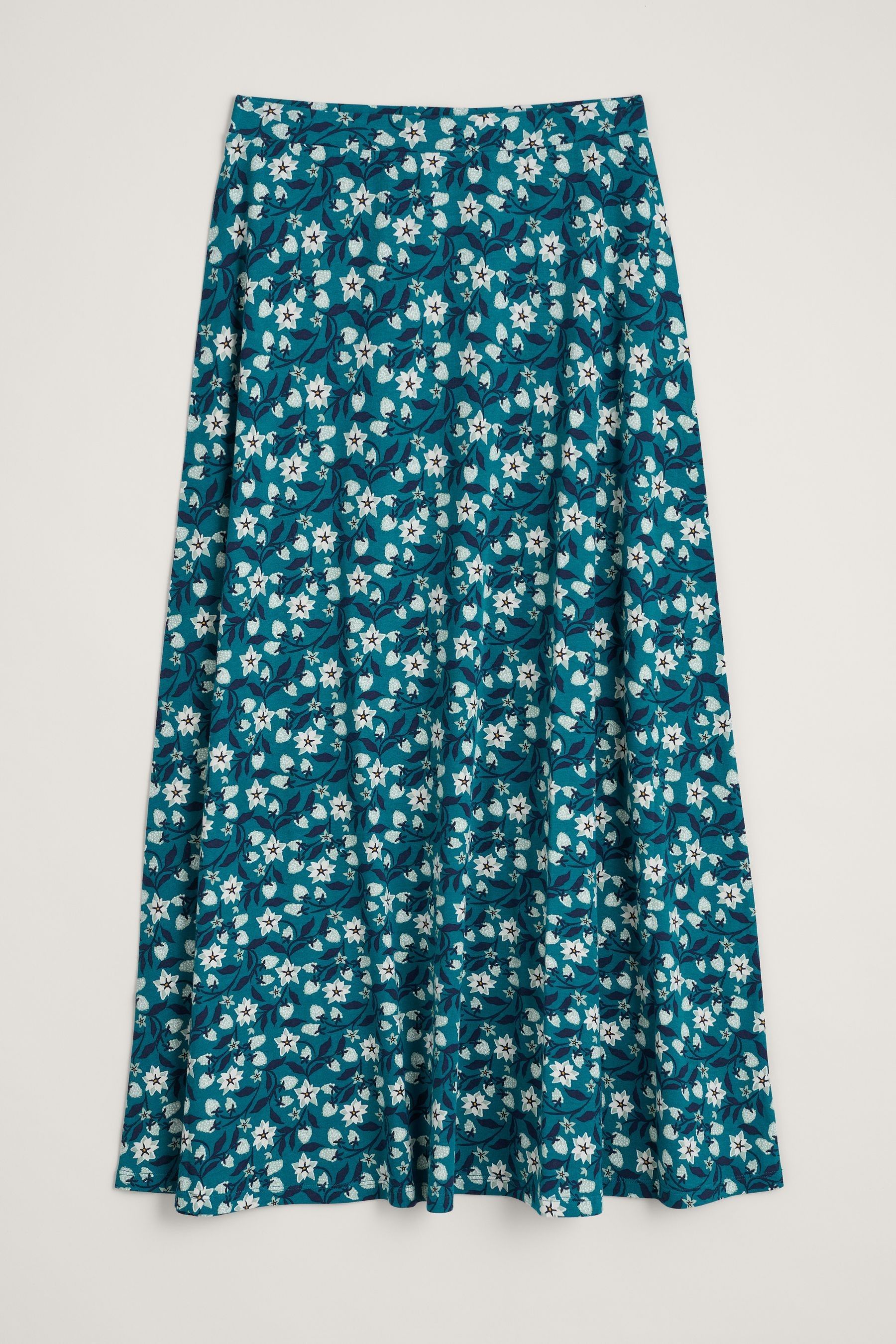 Buy Seasalt Cornwall Teal Rose Jersey Skirt from Next Ireland