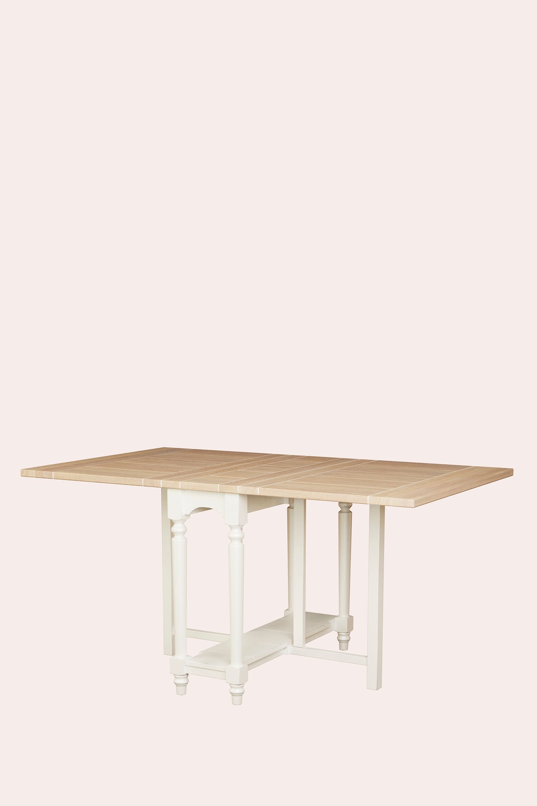 Buy Laura Ashley White Dorset Drop Leaf Dining Table from the Next UK