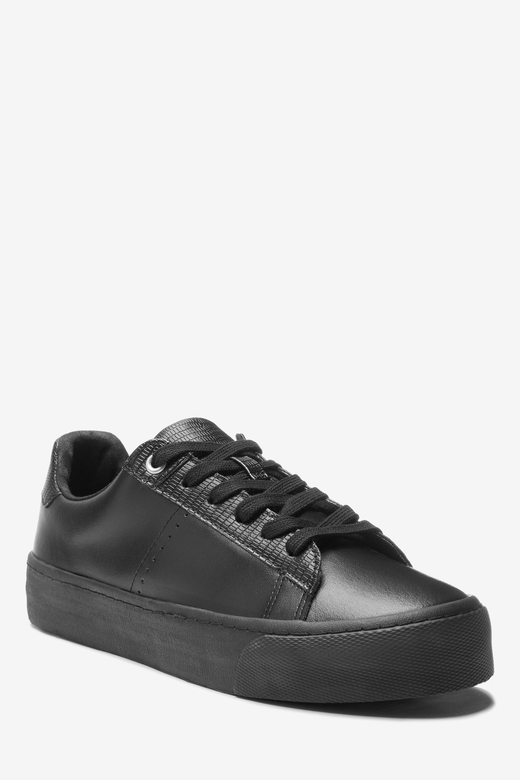signature lace up flag trainers