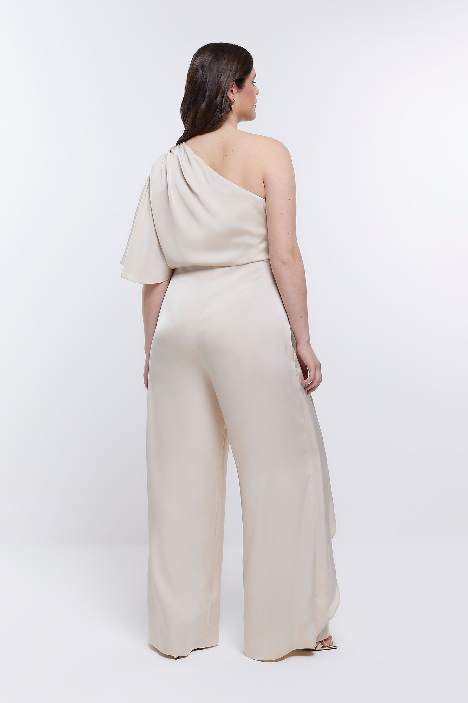 Buy River Island Cream Bridesmaid jumpsuit from Next Ireland