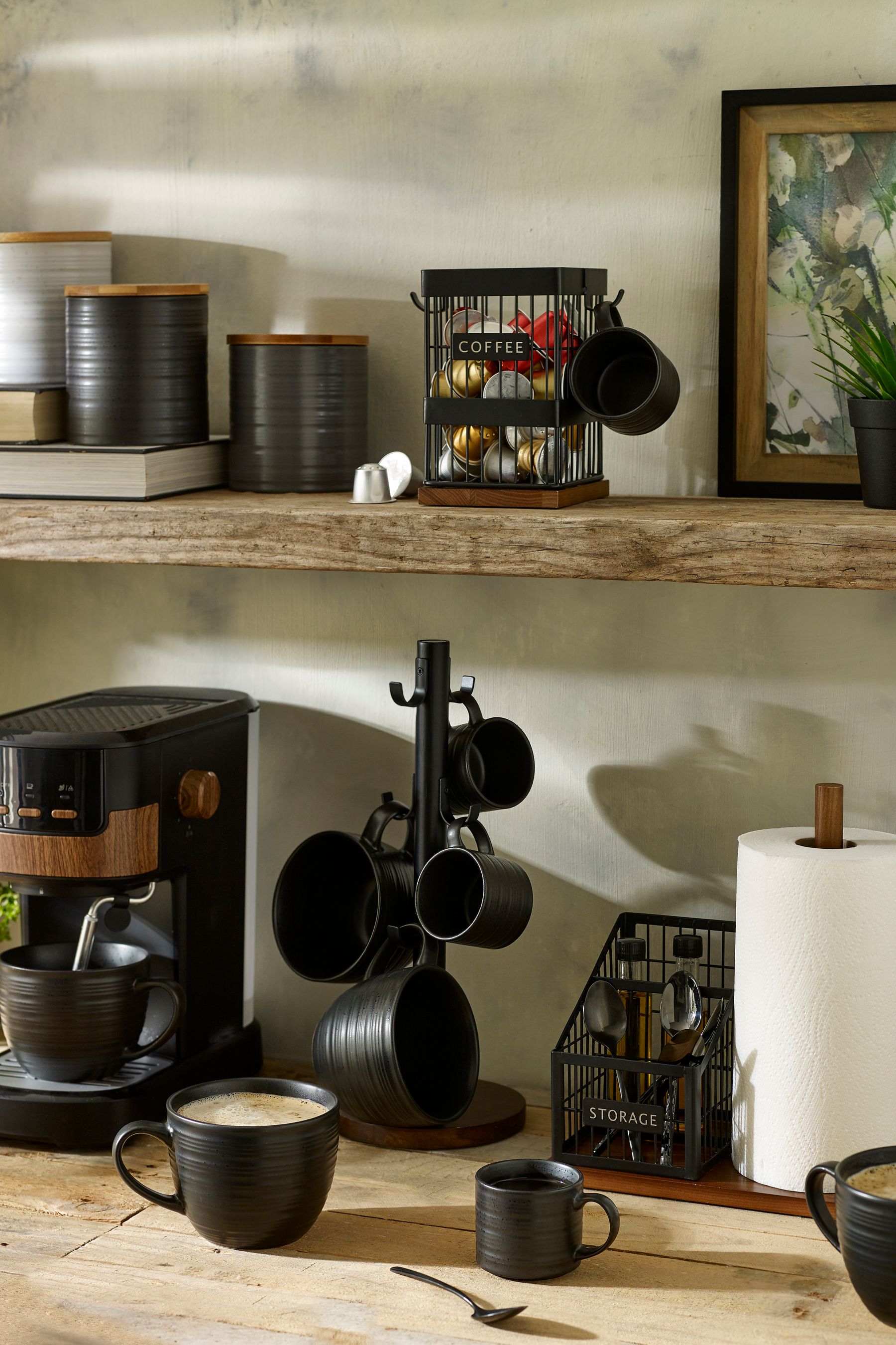 Buy Black Bronx Set of 4 Cappuccino Mugs from the Next UK online shop