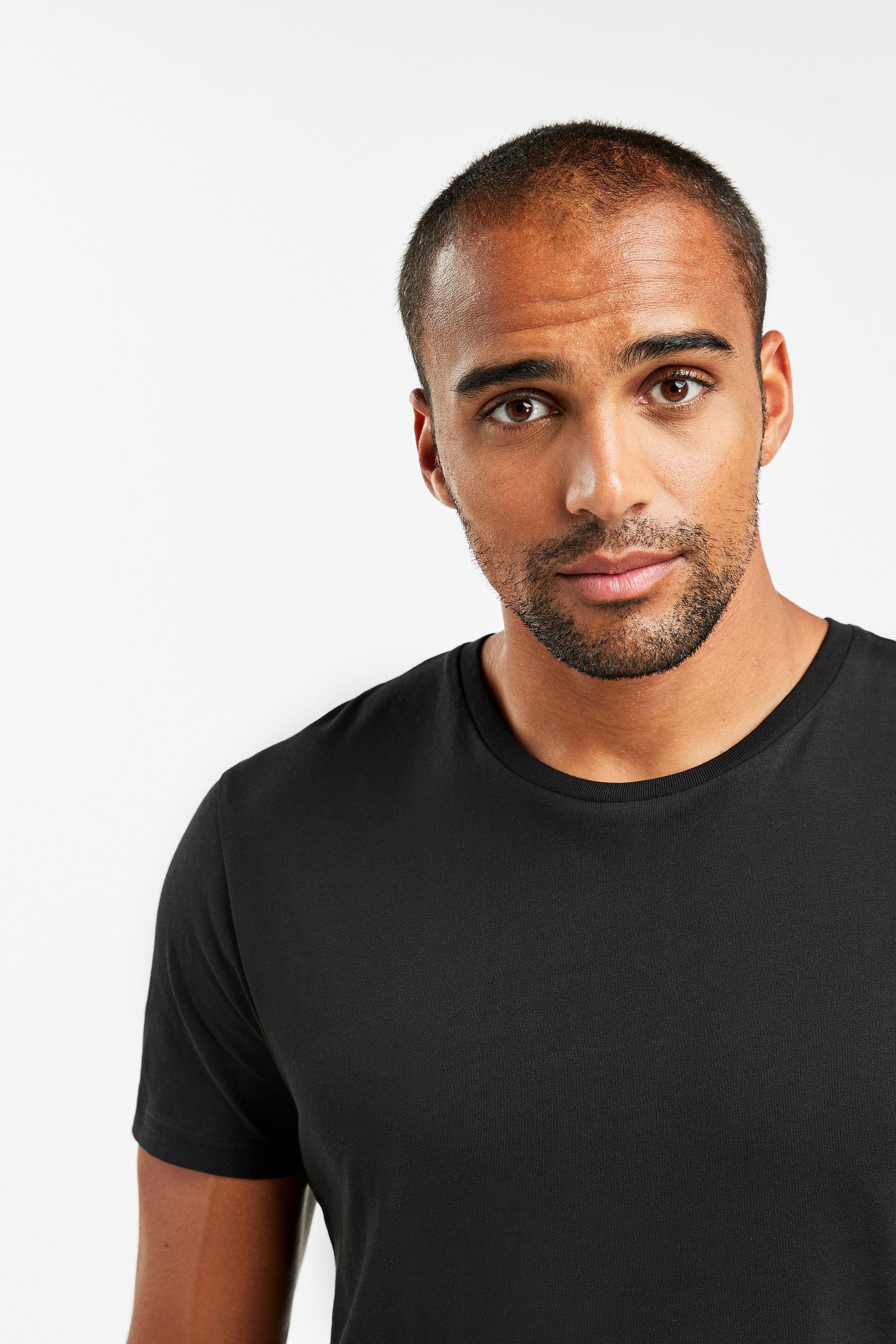 Buy Black Slim Fit T-Shirts 5 Pack from the Next UK online shop