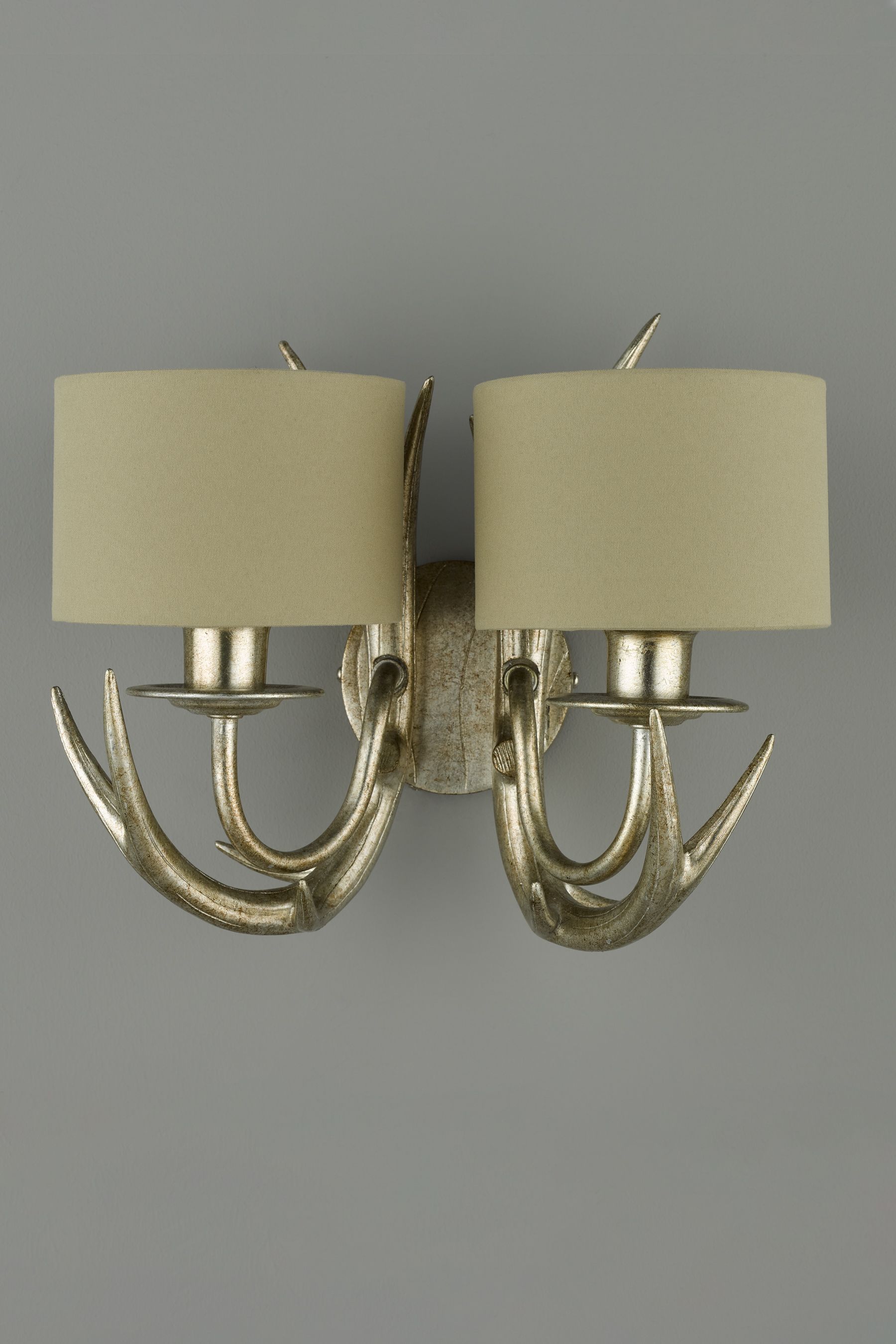 Buy Laura Ashley Mulroy Antler Double Wall Light from the Laura Ashley