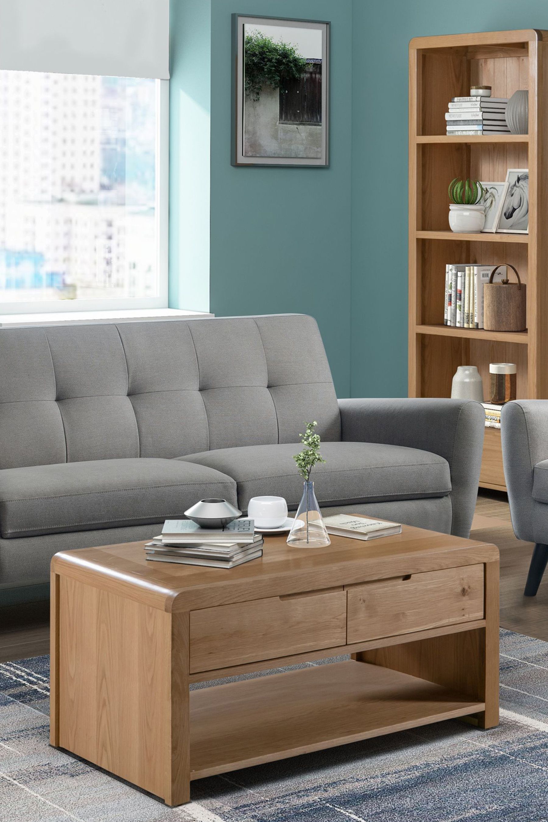 Buy Julian Bowen Natural Kemble Curve Coffee Table from the Next UK