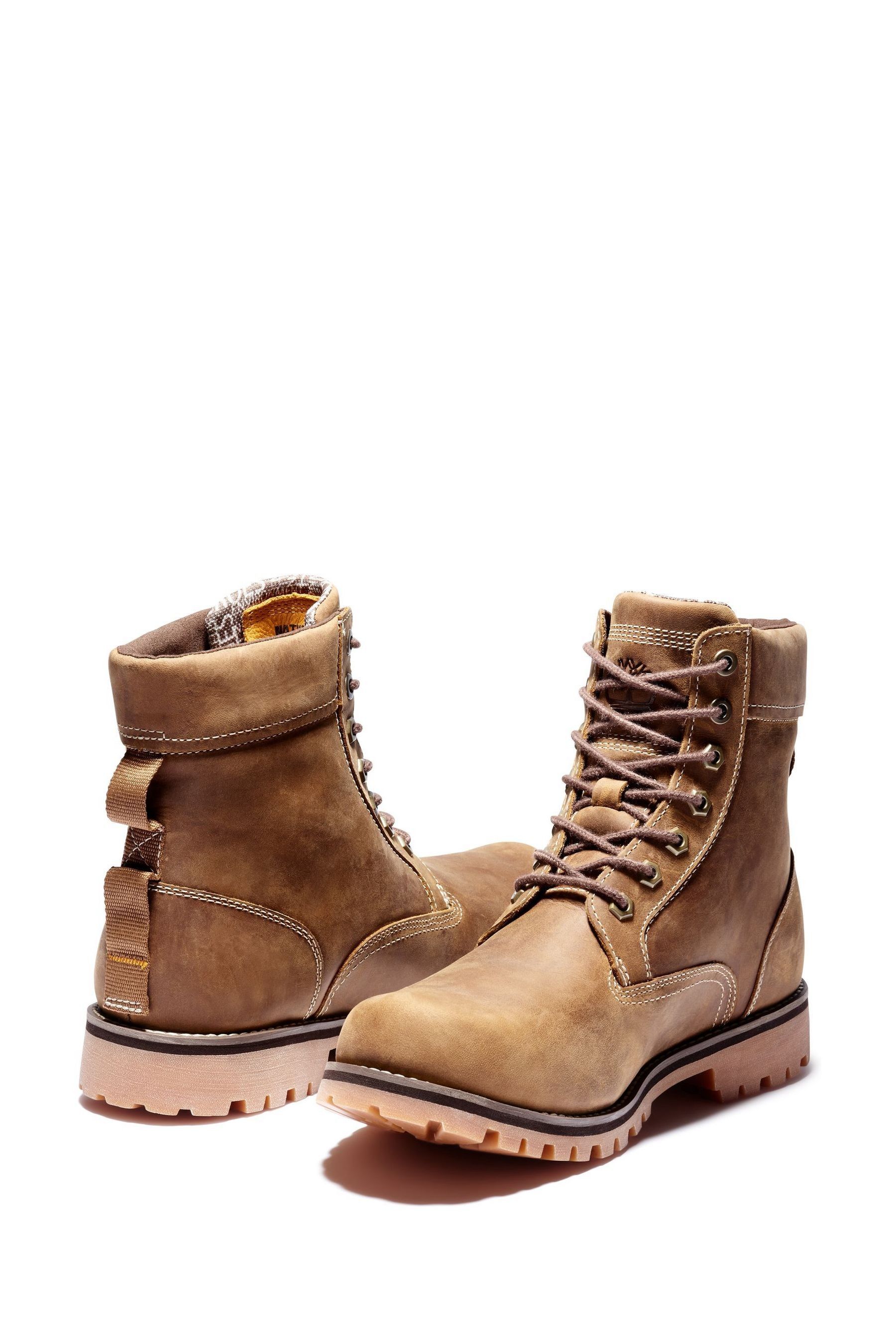 timberland rugged 6 inch boot for men in brown