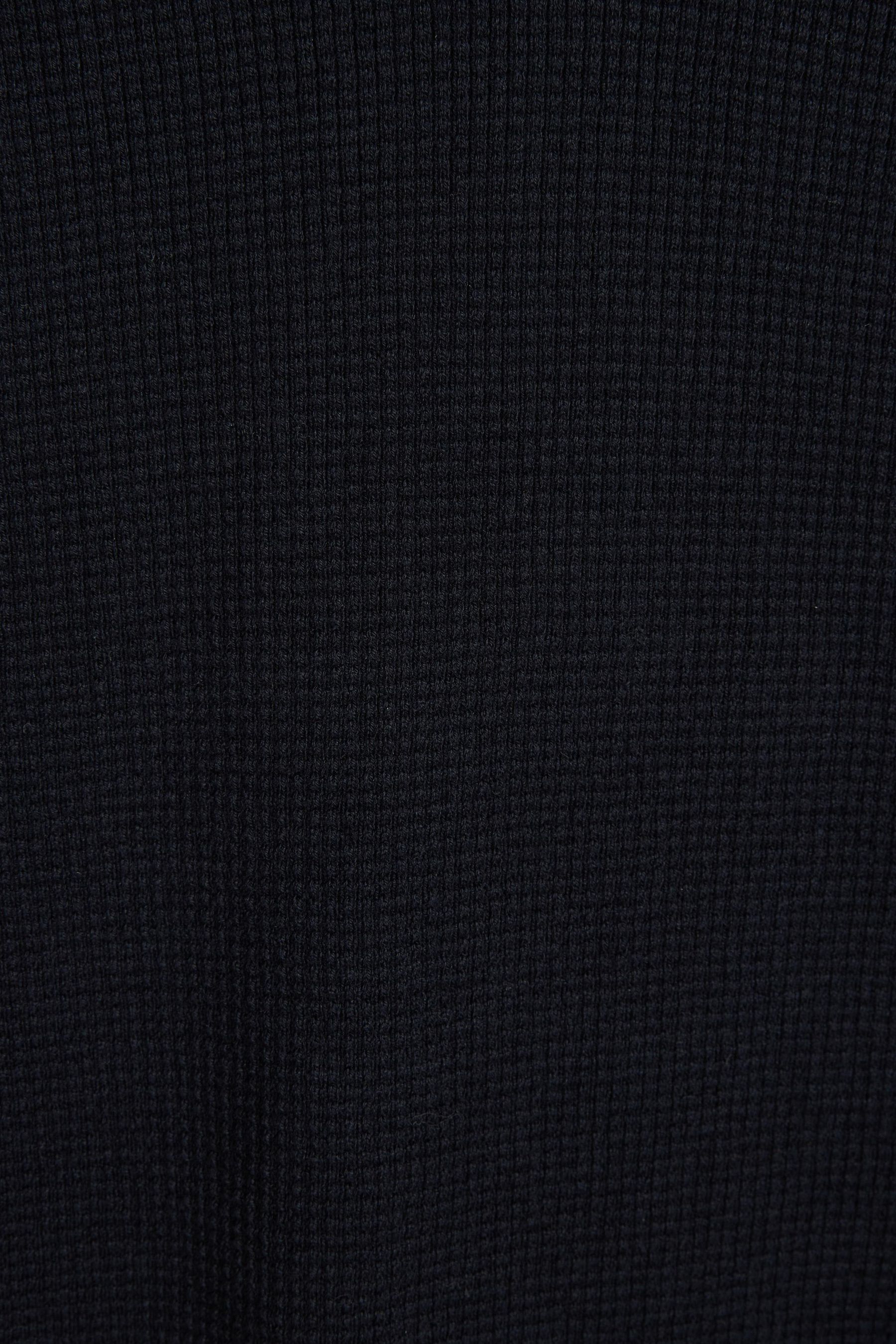 Buy Navy Blue V-Neck Regular Mock Shirt Jumper from the Next UK online shop