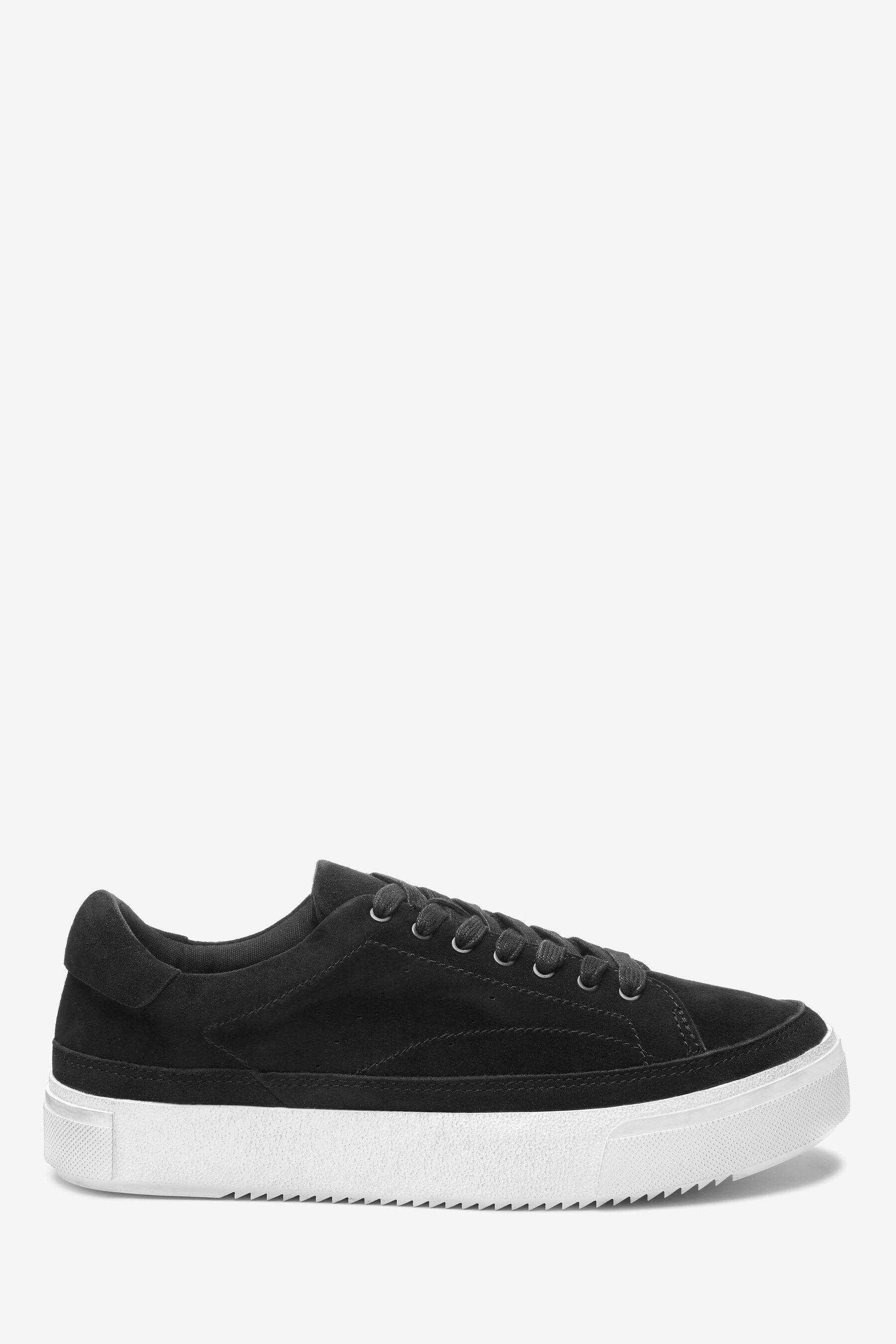 black lace up suede shoes