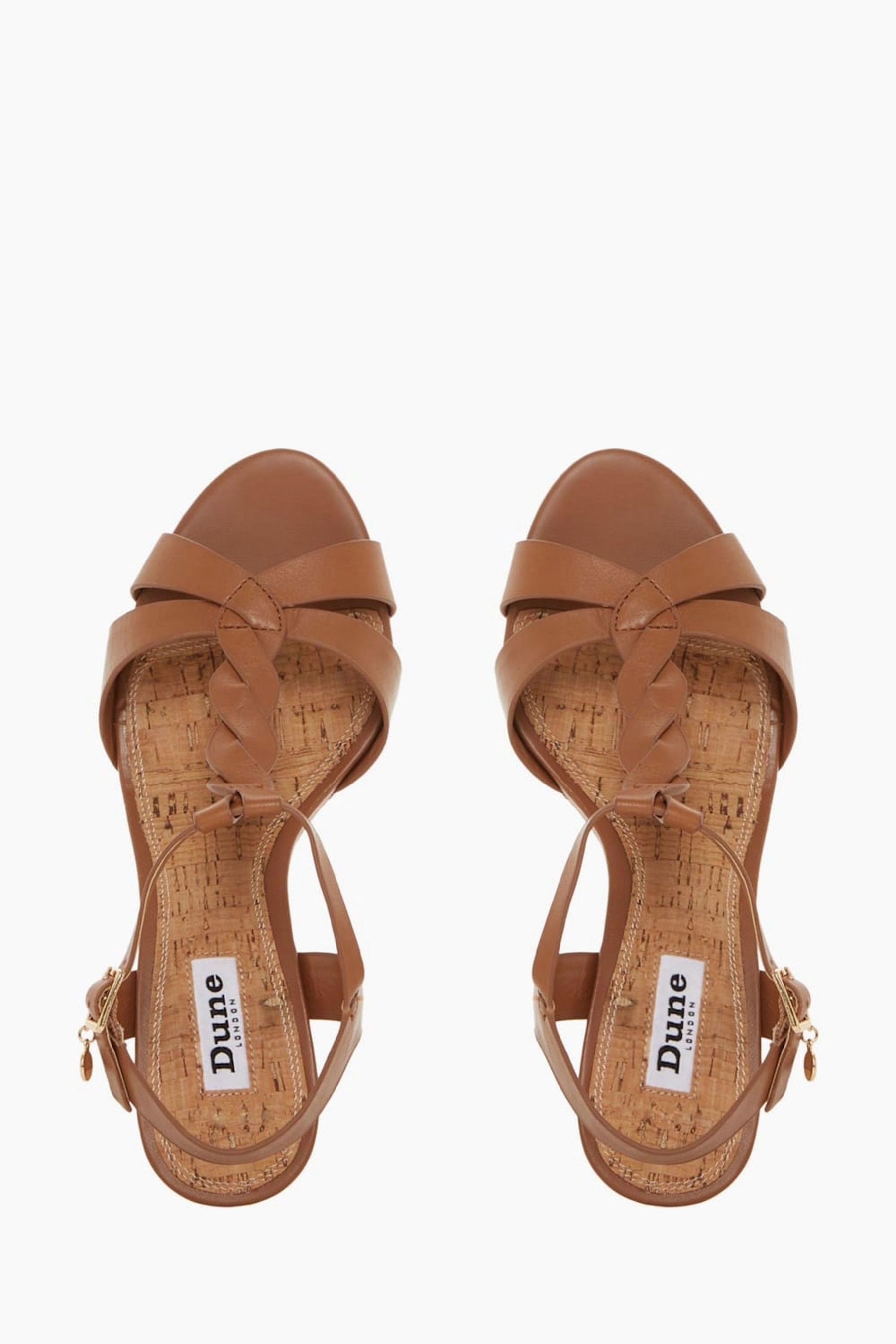 dune sandals tan