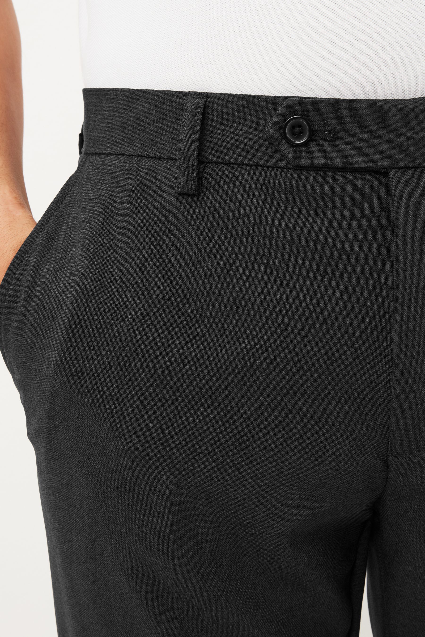 Buy Machine Washable Plain Front Smart Trousers from Next Ireland