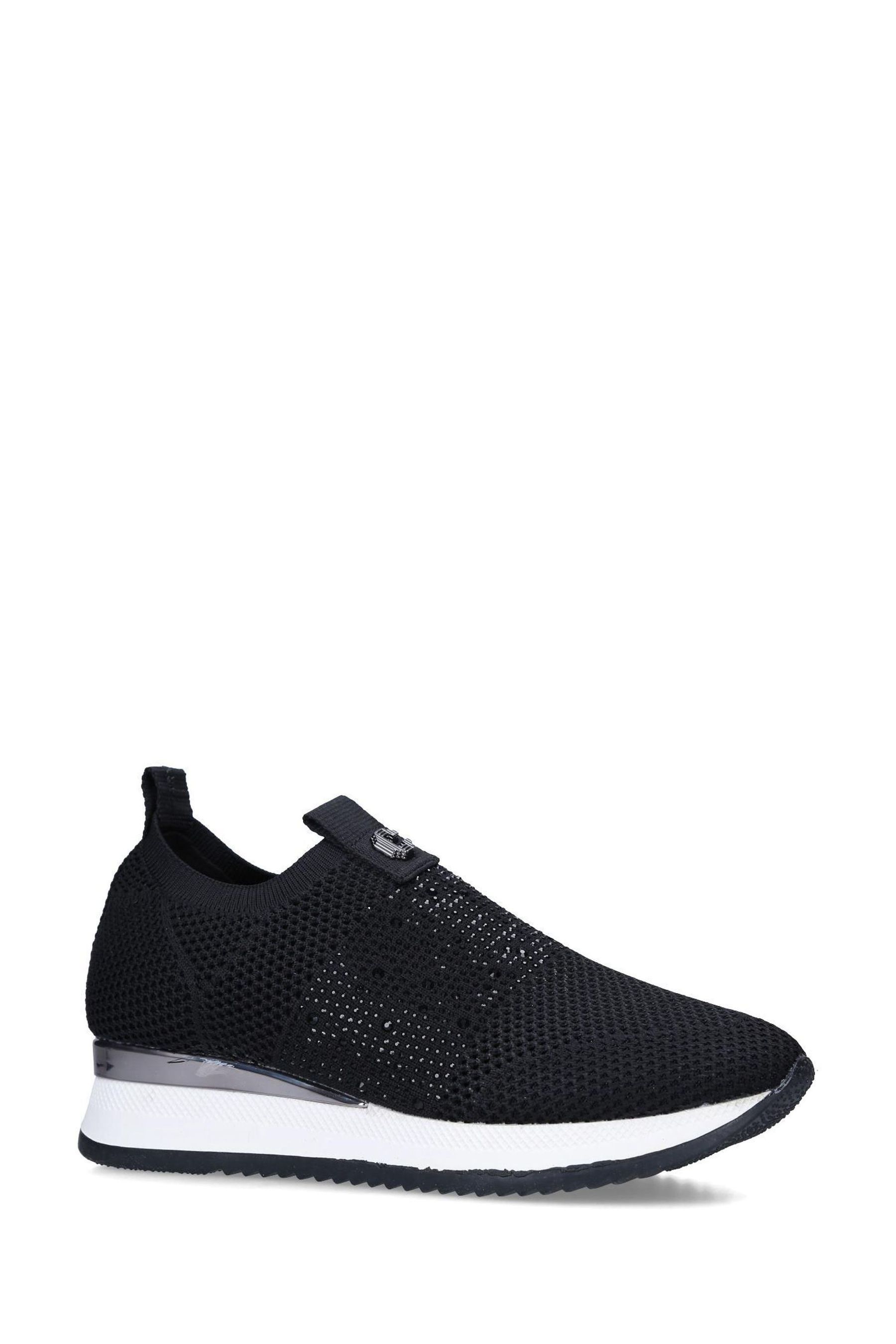 carvela joyful black trainers