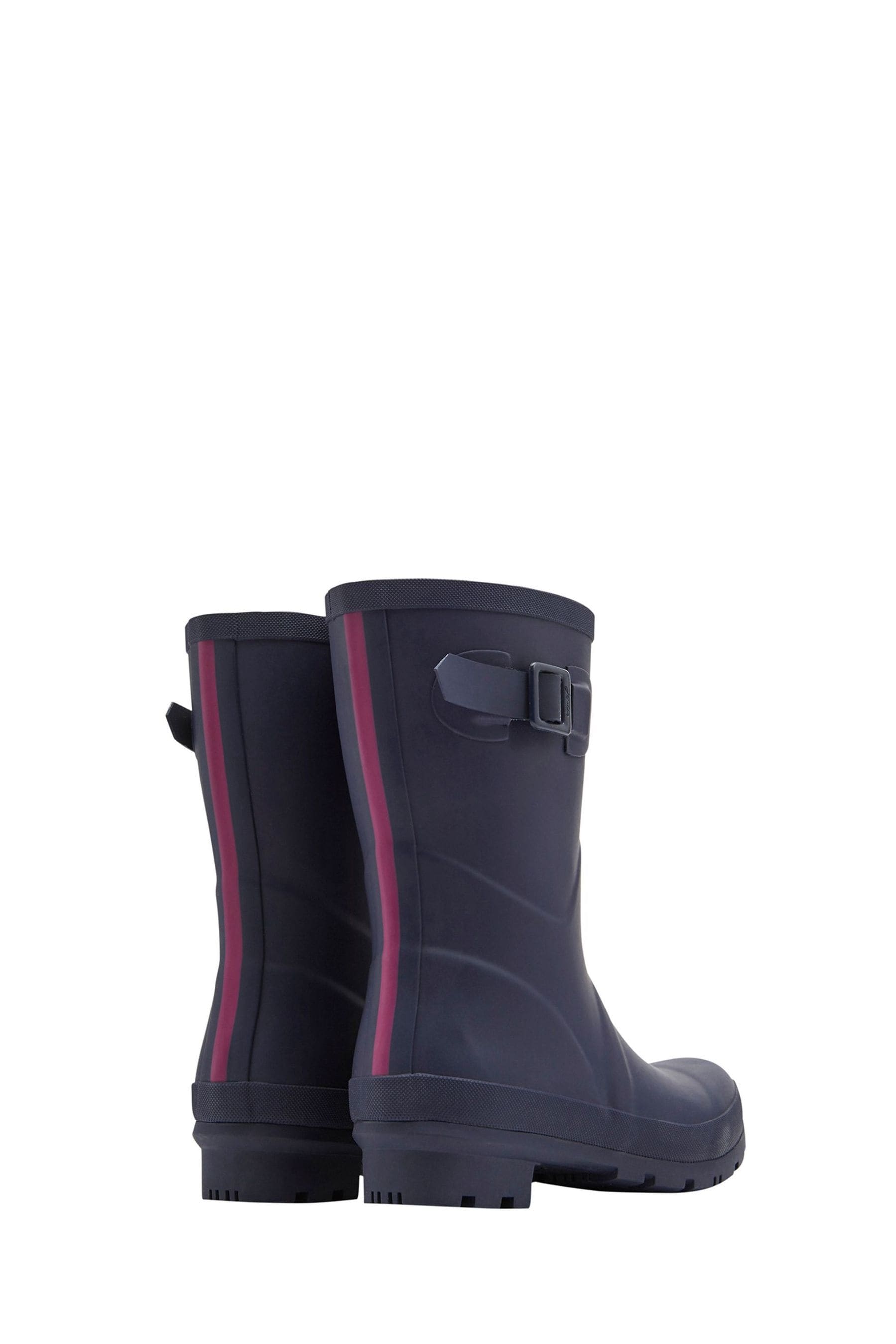 joules black kelly welly gloss mid height wellies