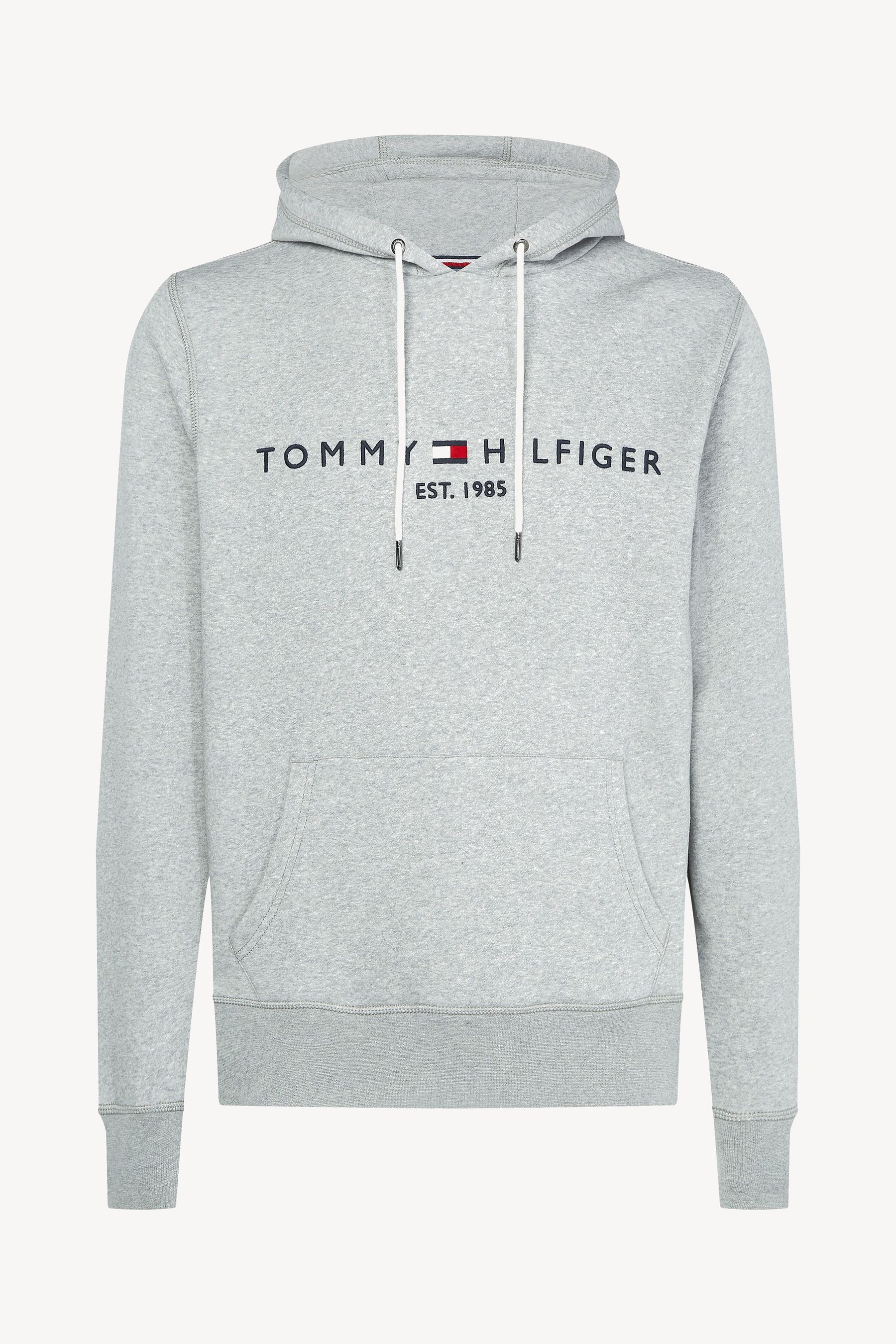 Buy Tommy Hilfiger Grey Core Logo Hoodie from the Next UK online shop