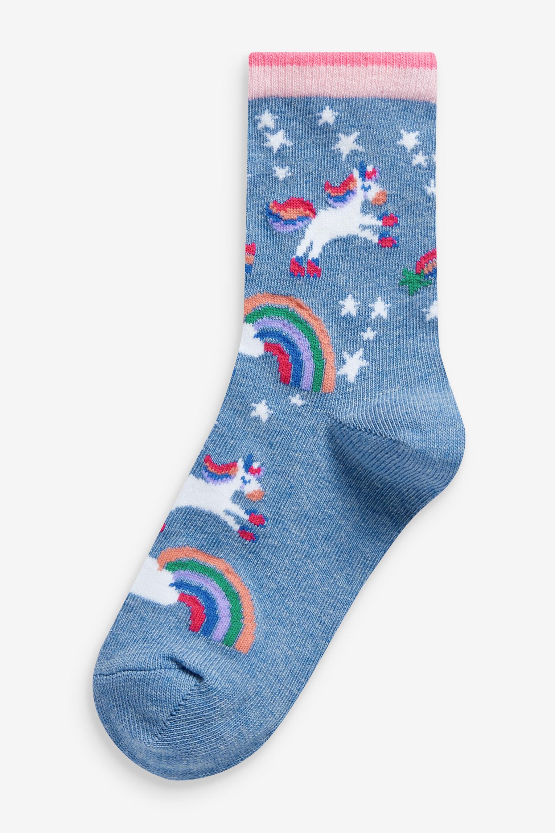 Buy 7 Pack Unicorn Cotton Rich Ankle Socks from Next Ireland