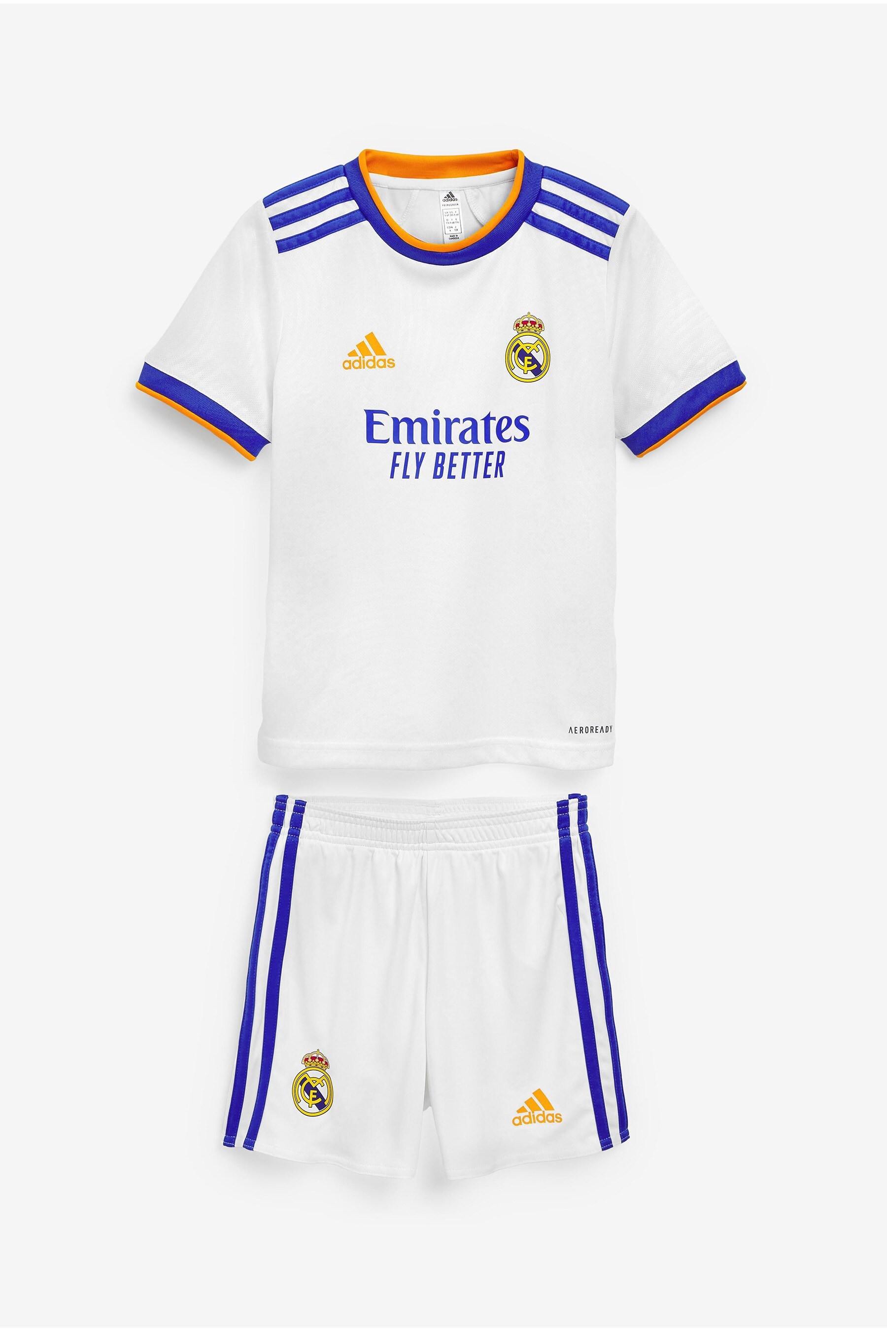 Buy adidas Real Madrid 21/22 Home Mini Football Kit from