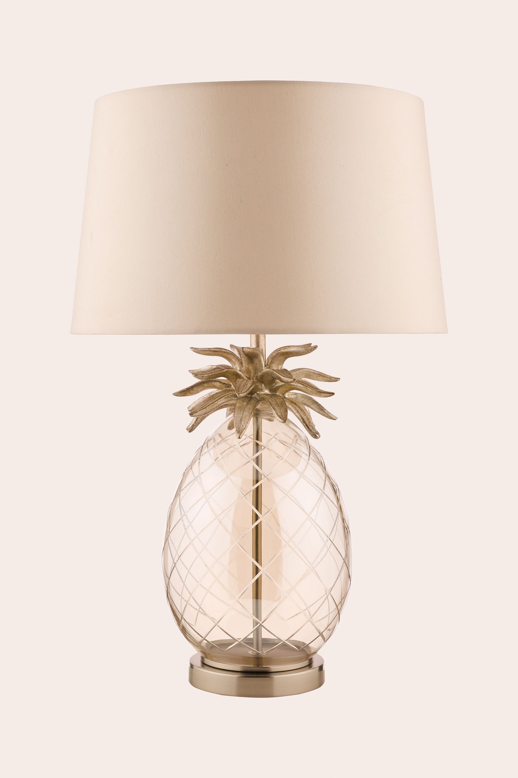 Buy Laura Ashley Champagne Gold Pineapple Table Lamp Shade from the