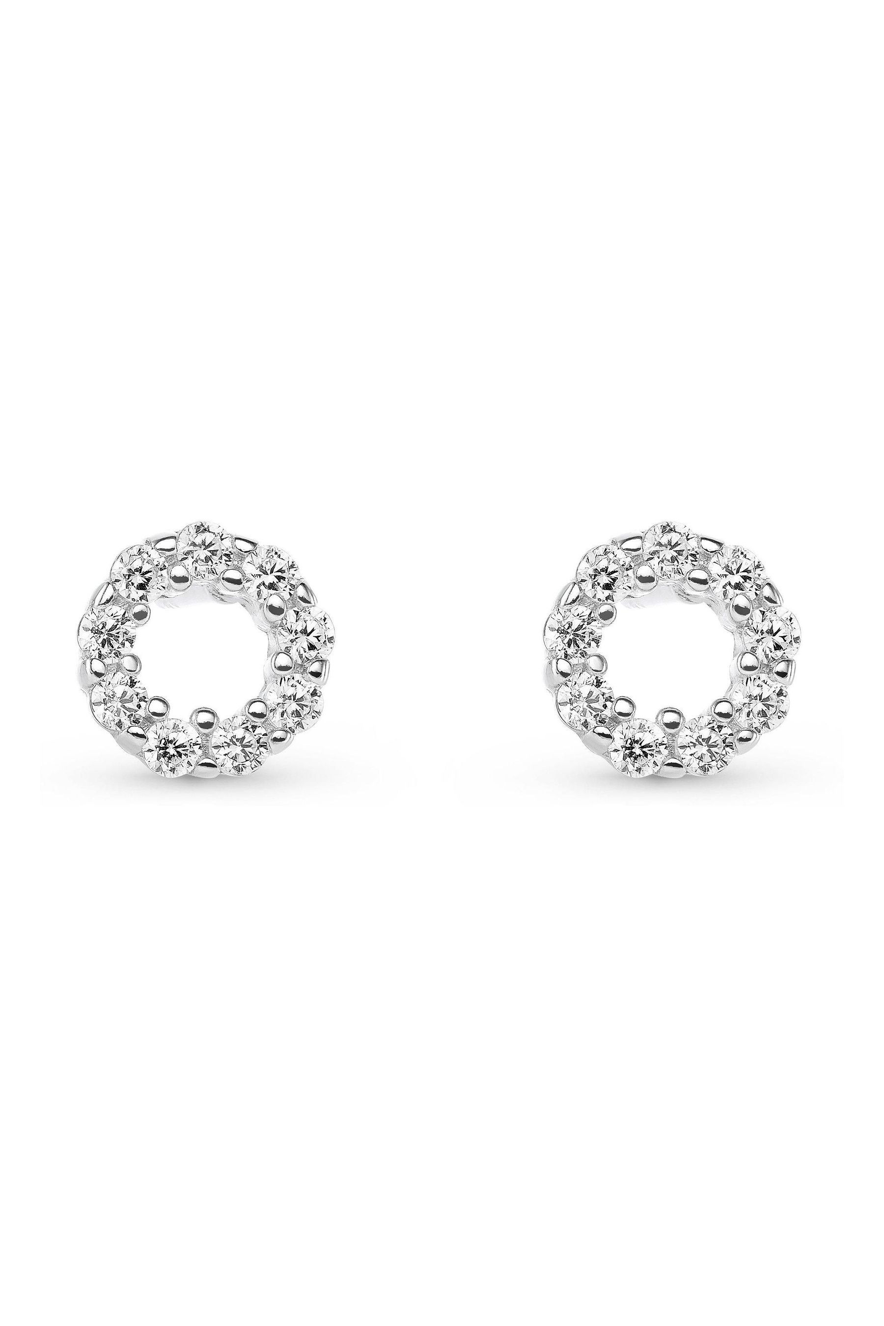 diamond helix stud earring