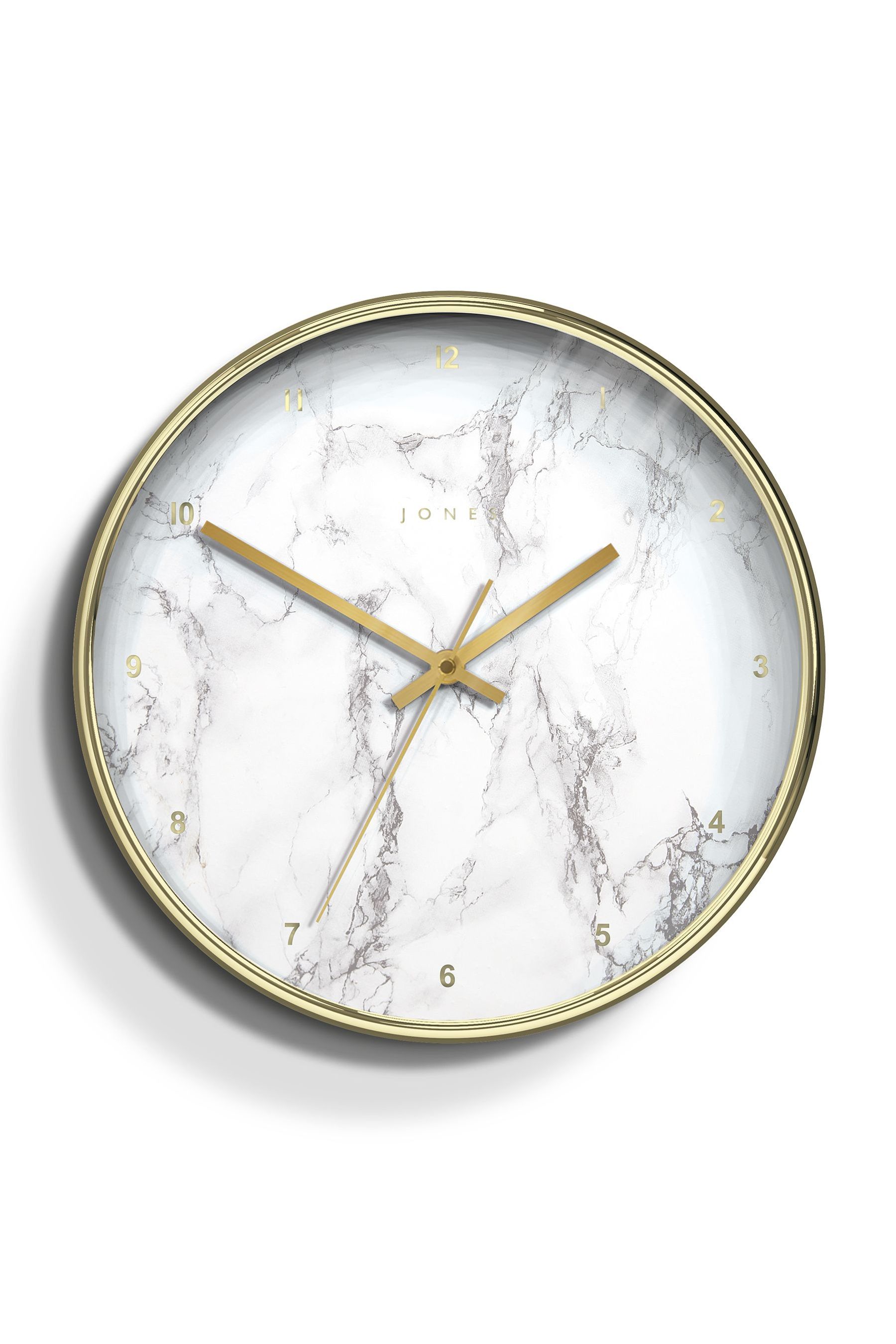 Buy Jones Clocks Gold Penny Gold Marble Dial Wall Clock from the Next