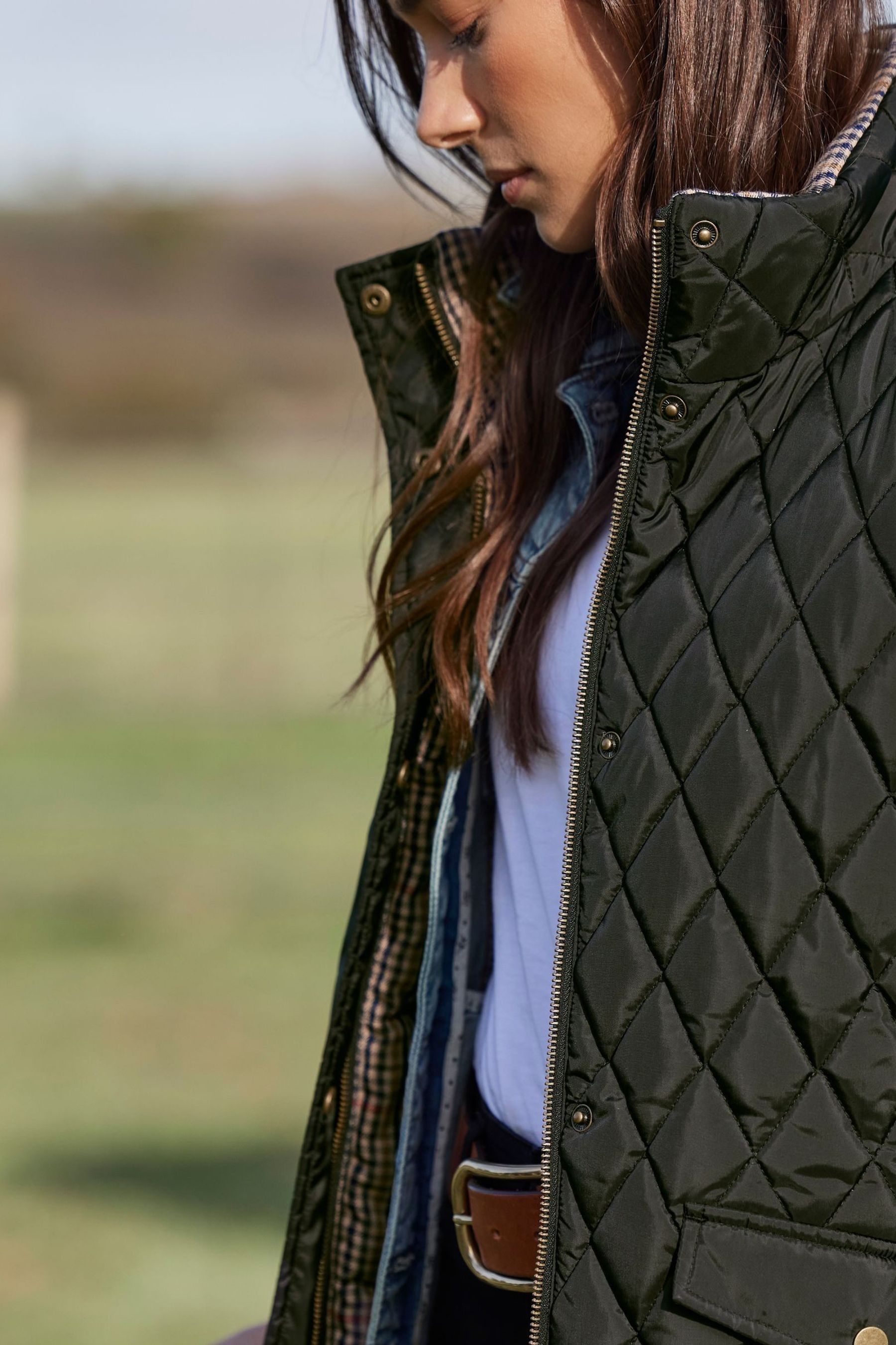 Buy Joules Atwell Diamond Quilt Reversible Black Gilet from Next Ireland