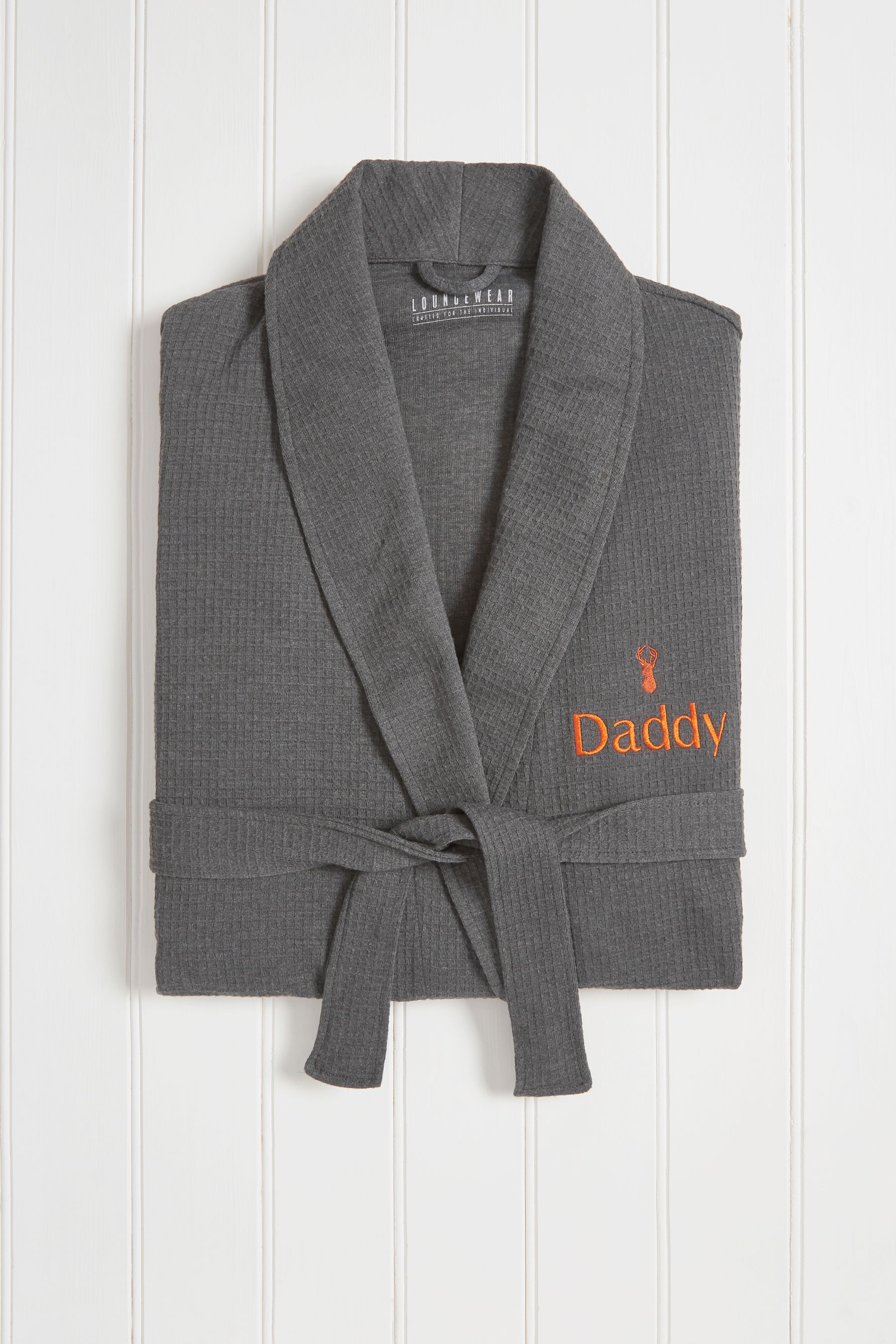 personalised waffle robe