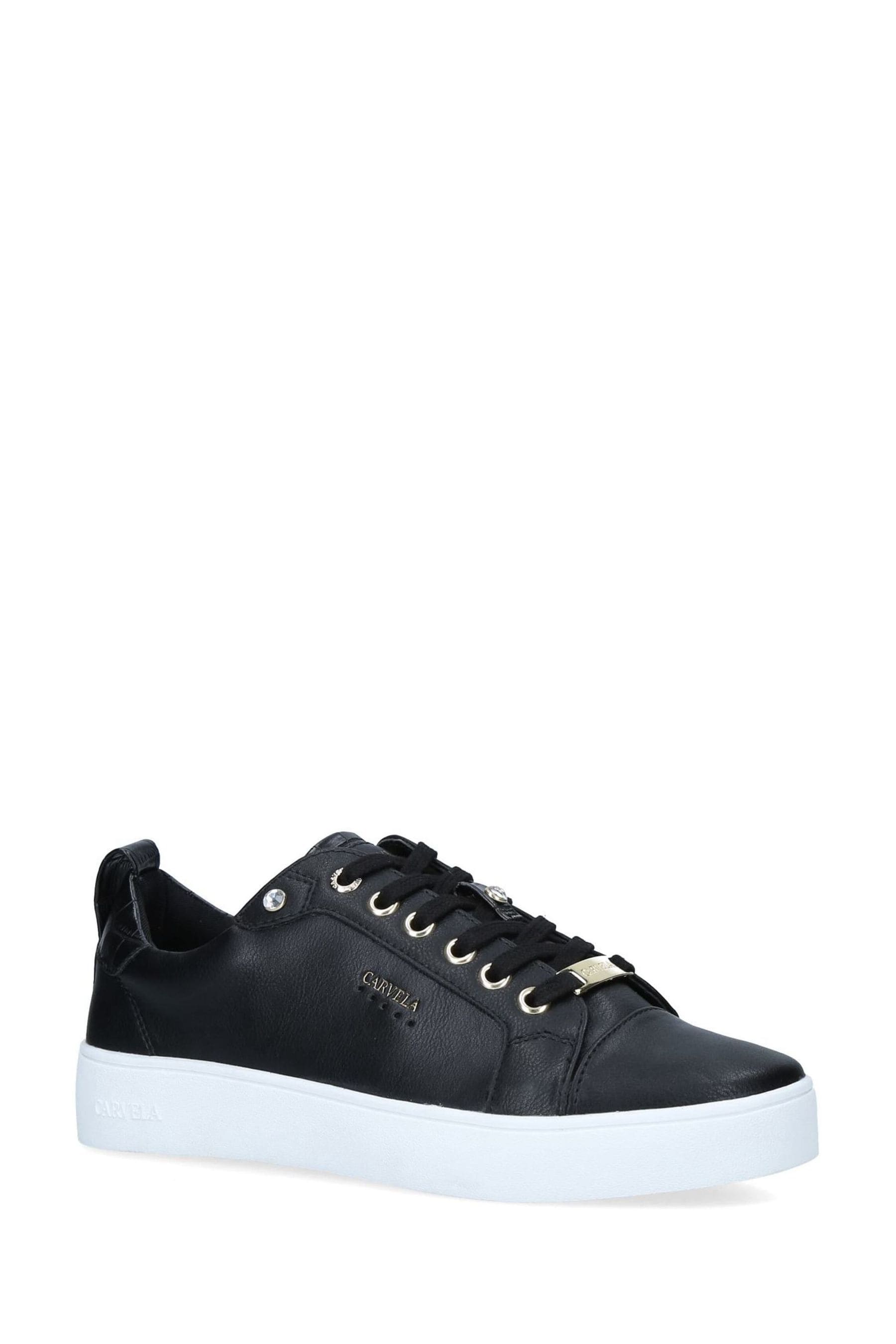 carvela joyful black trainers