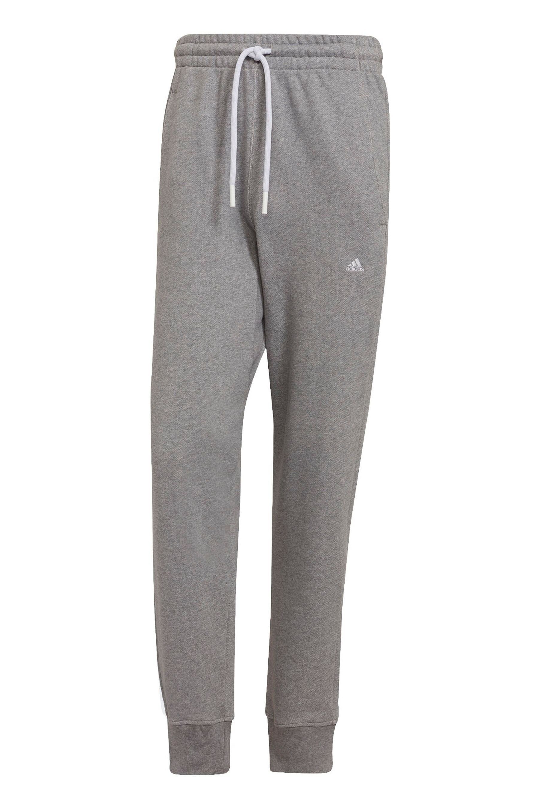 adidas Sportswear Studio Lounge Wide Fleece Joggers - Grey | adidas UK