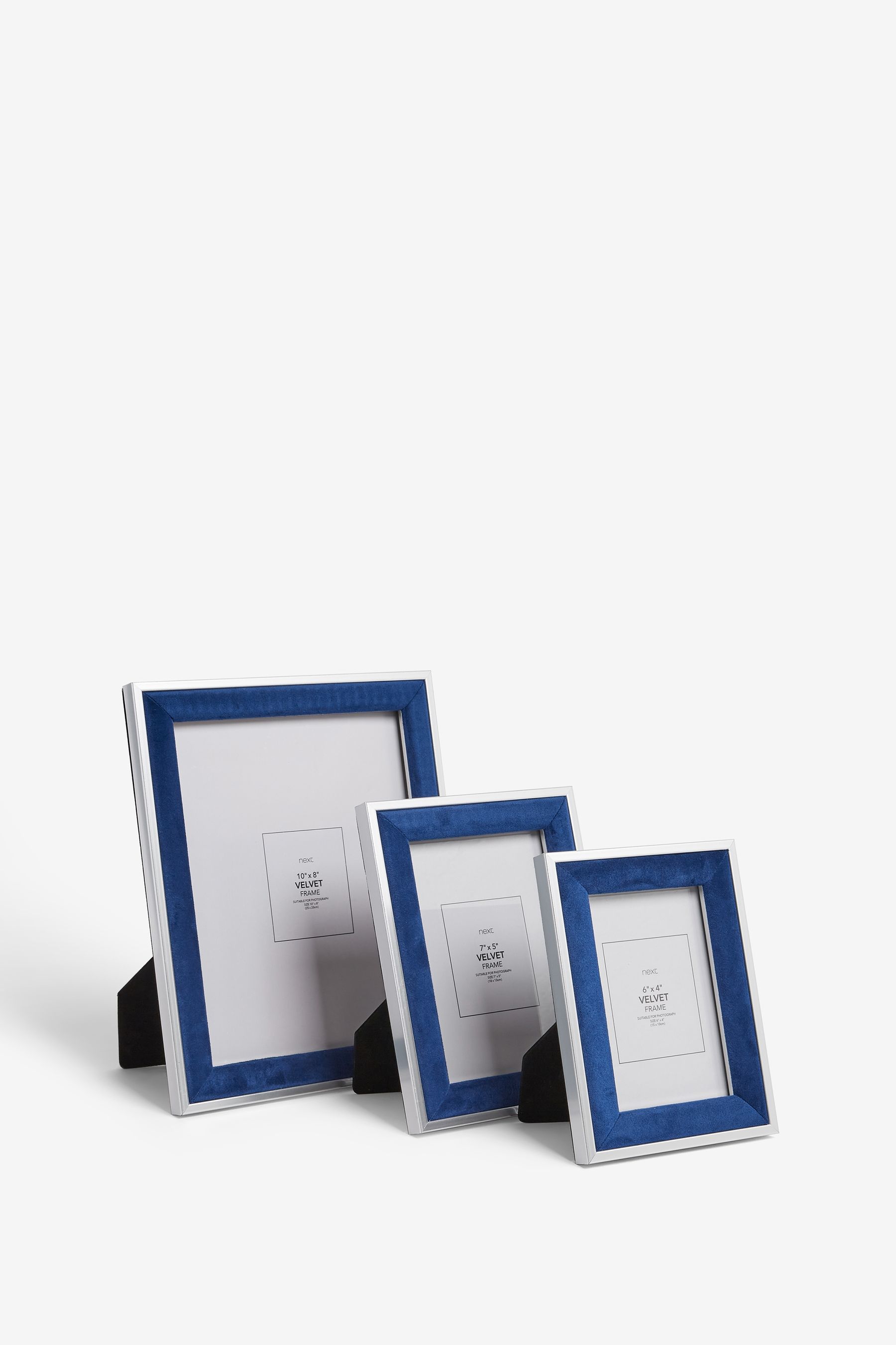 Buy Navy Velvet Picture Frame from the Next UK online shop