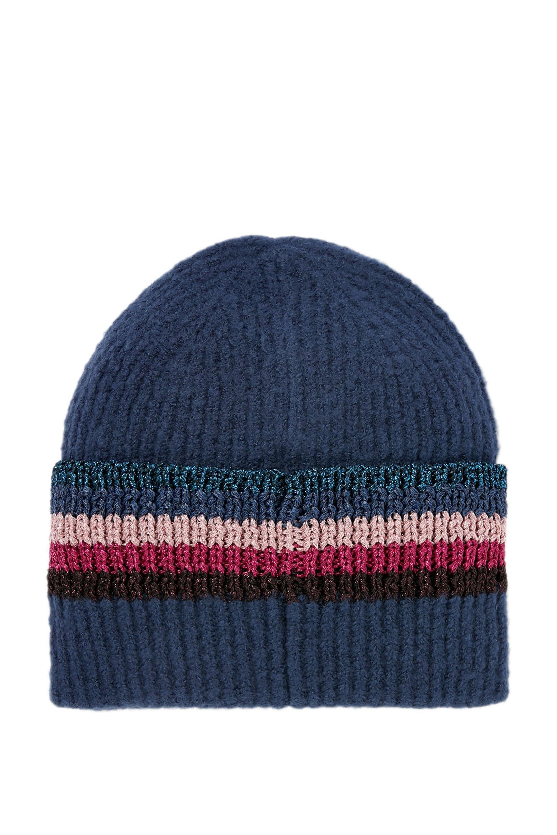 Buy Joules Blue Vinnie Beanie Knitted Hat from the Next UK ...