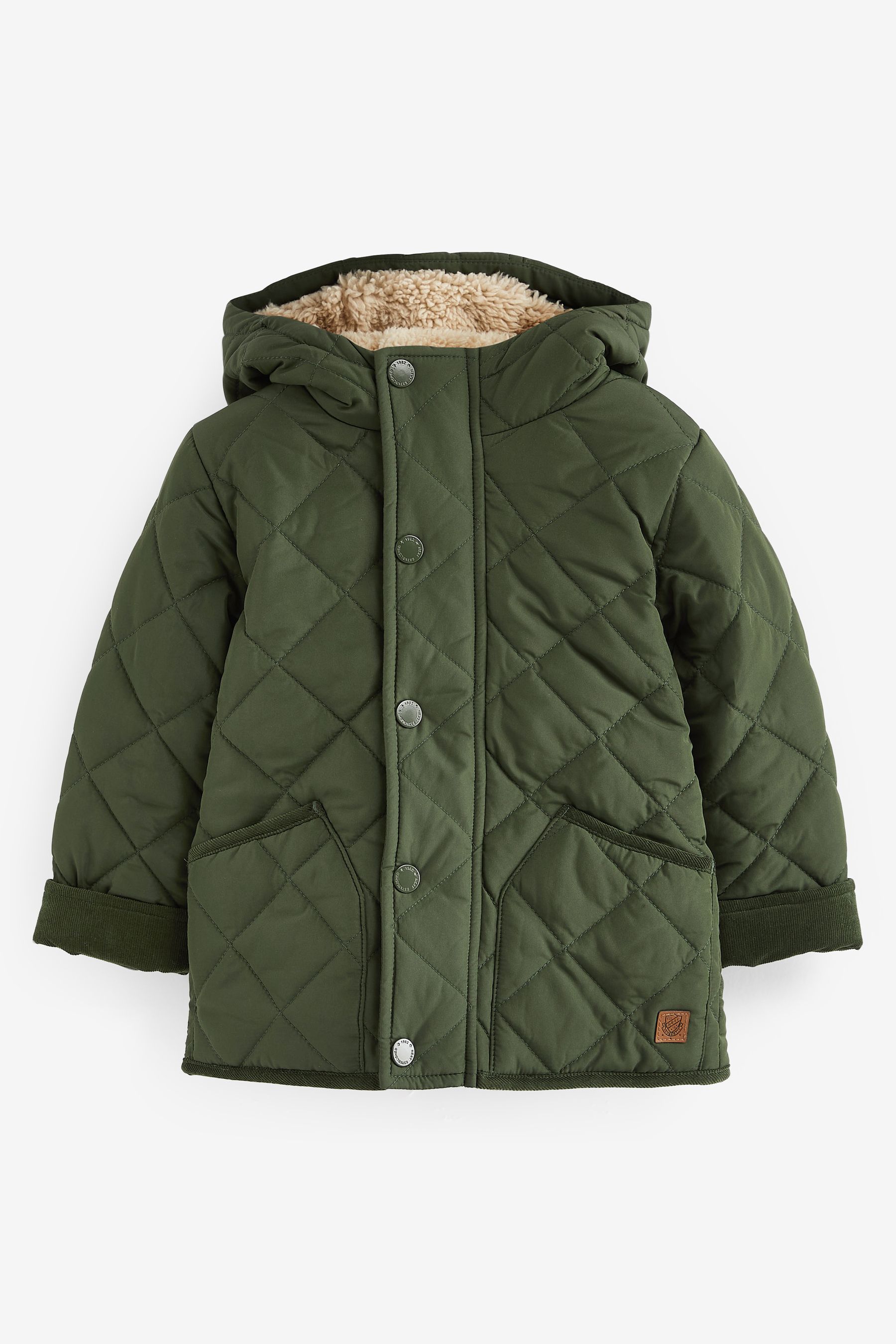 Buy Teddy Fleece Quilted Borg Lined Jacket (3mths-7yrs) from Next USA
