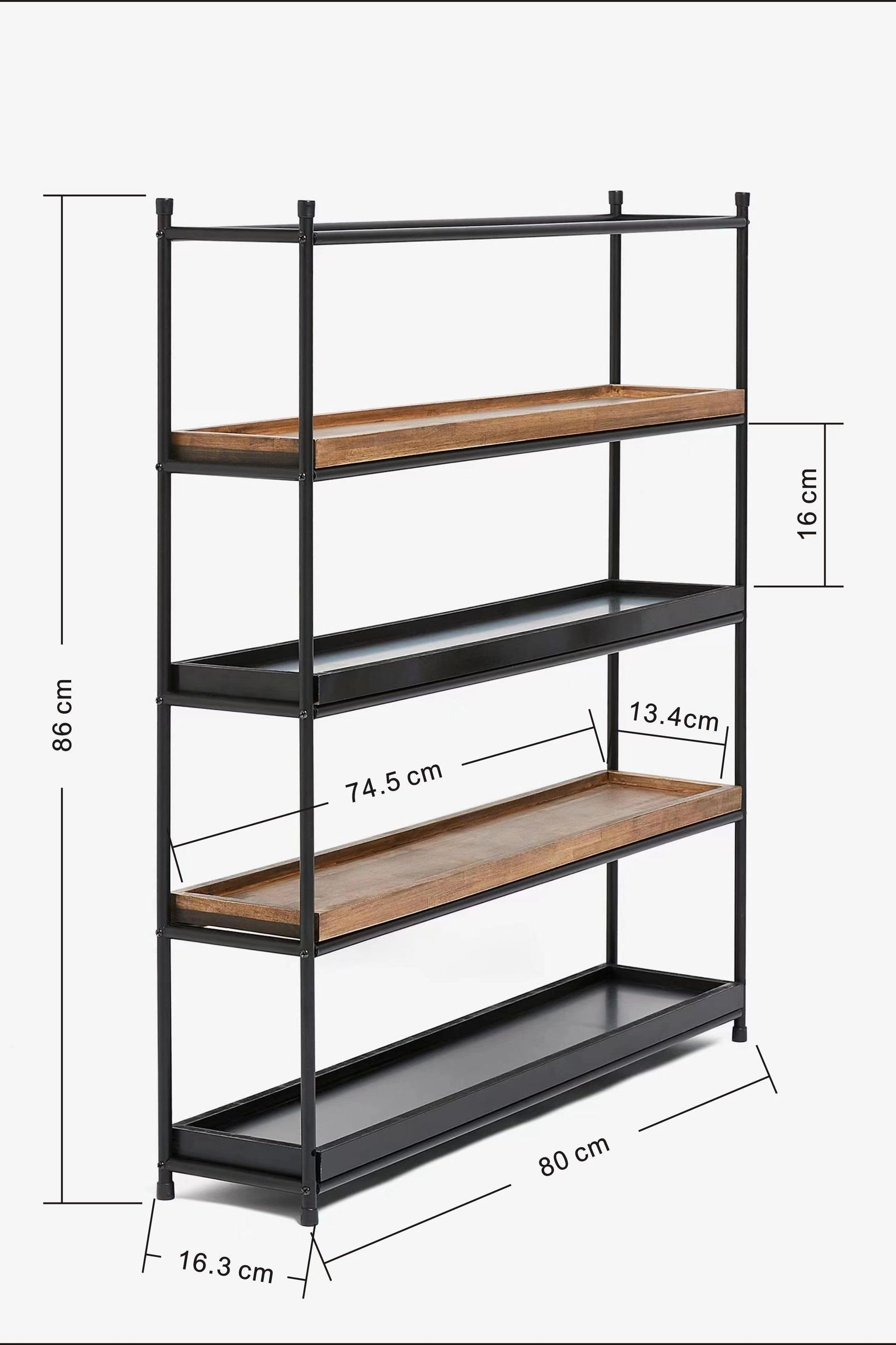 Buy Bronx Industrial Square Wall Shelves 4 Tier Unit from Next Ireland