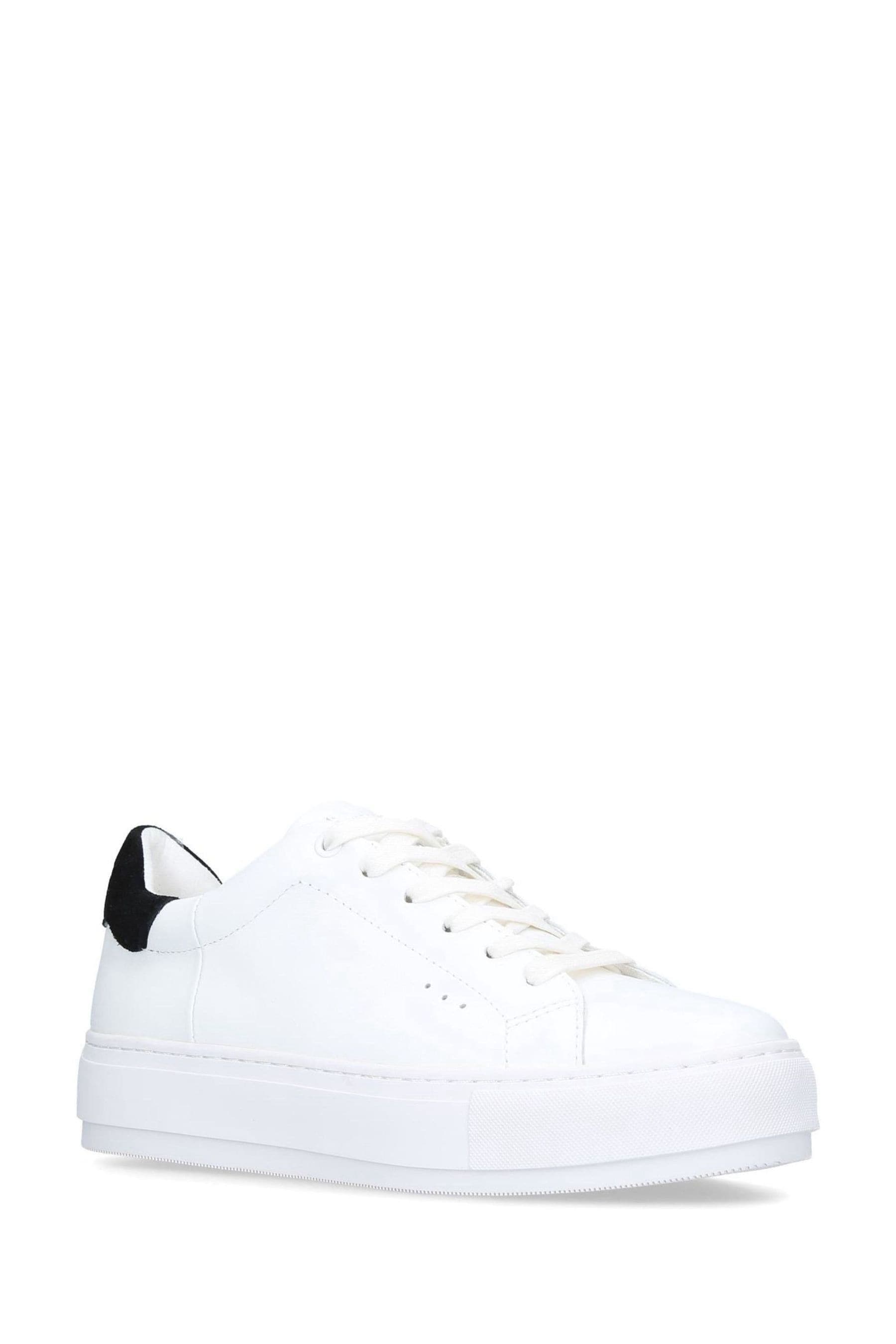 kurt geiger white platform trainers