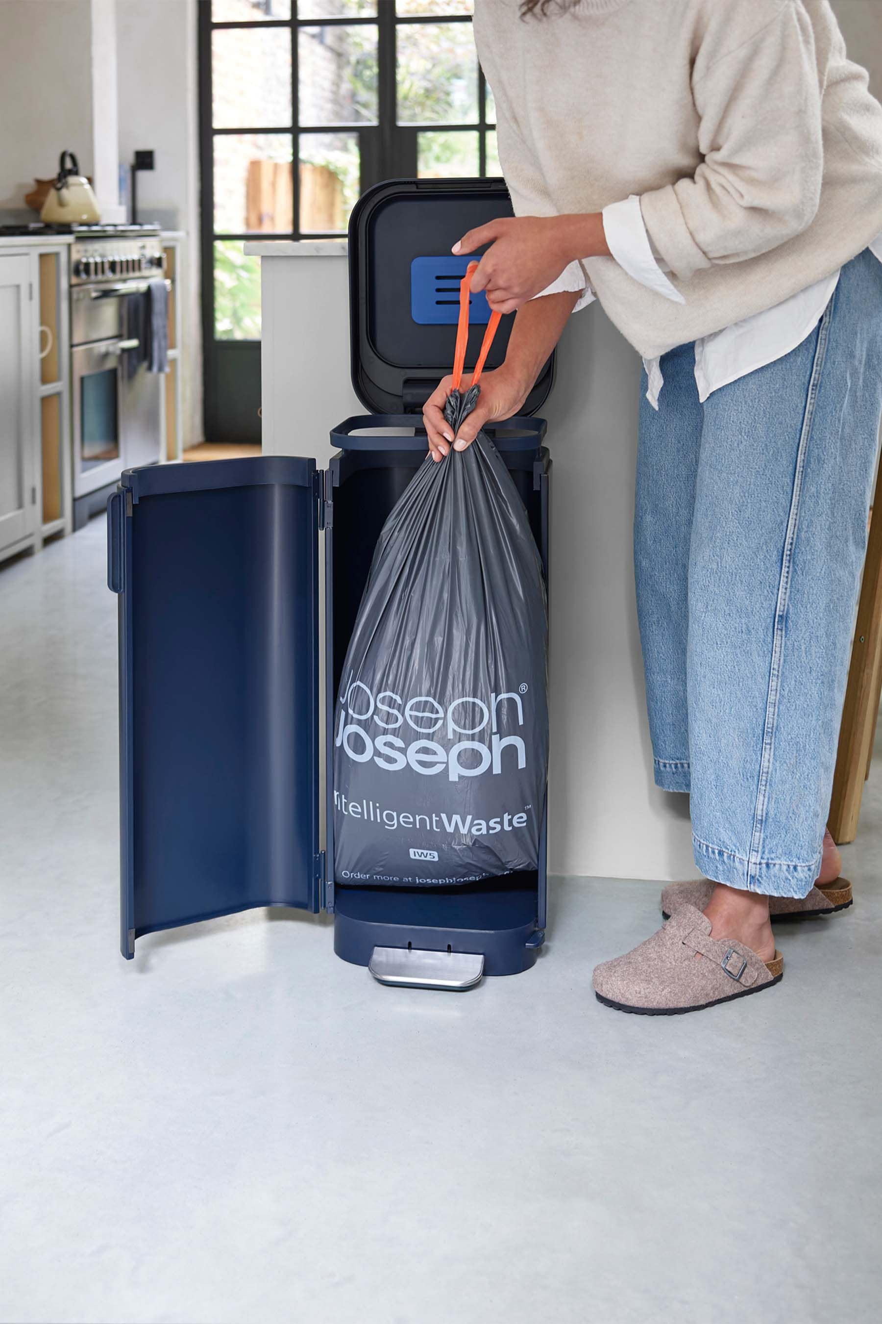 Buy Joseph Joseph Blue Porta 40L Kitchen Bin from the Next UK online shop