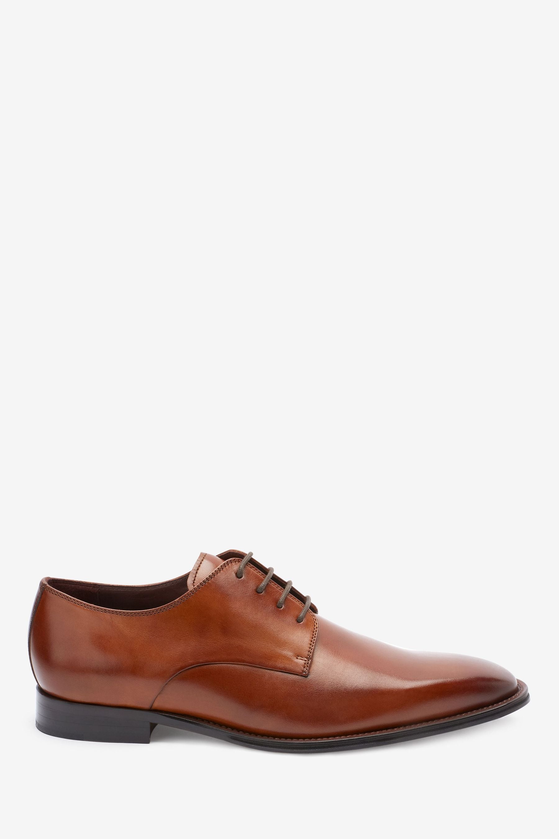 Buy Signature Italian Leather Square Toe Derby Shoes from Next Ireland
