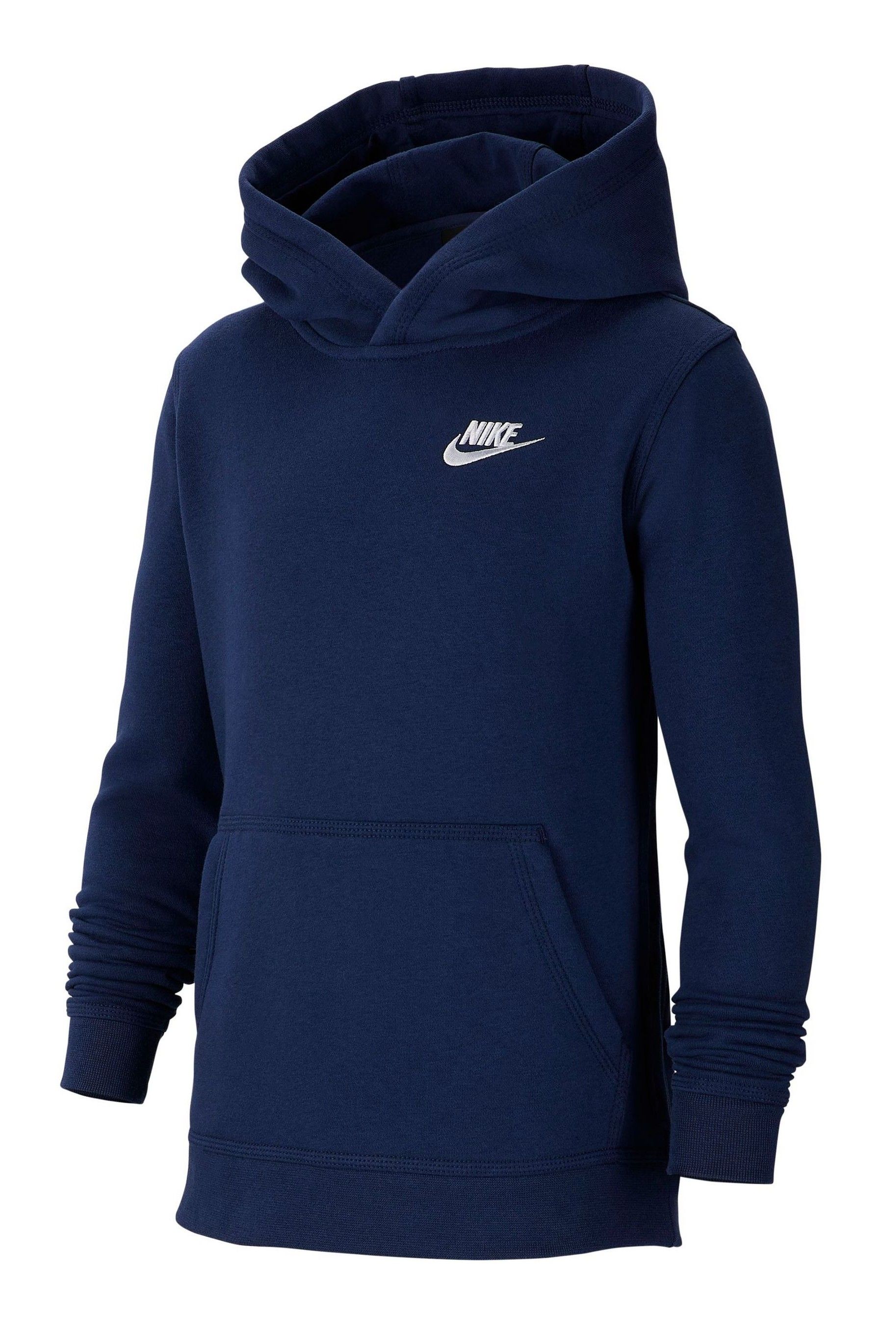 nike printed club hoodie