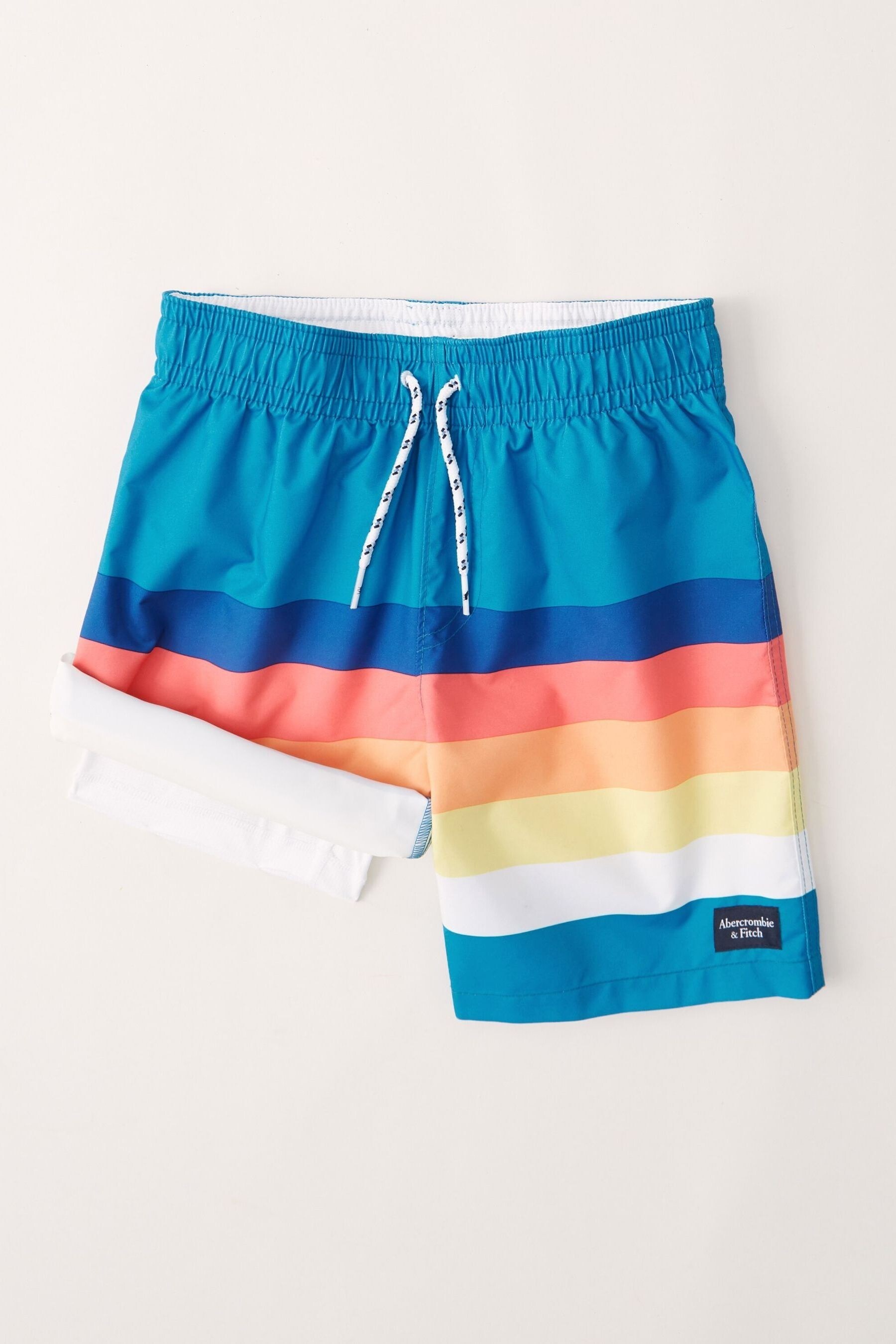 Buy Abercrombie & Fitch Sunset Stripe Swim Shorts from the Next UK ...