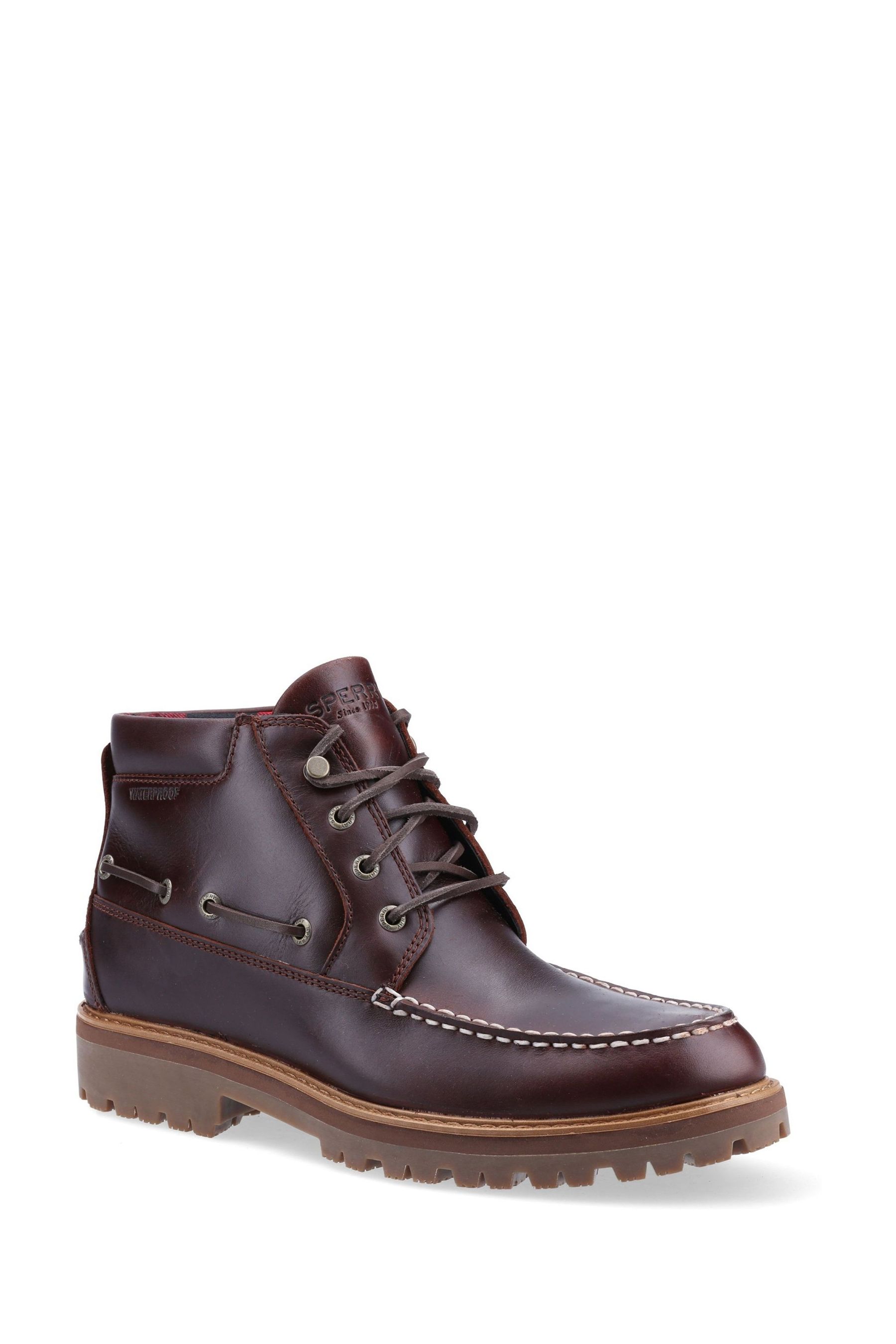 sperry brown boots