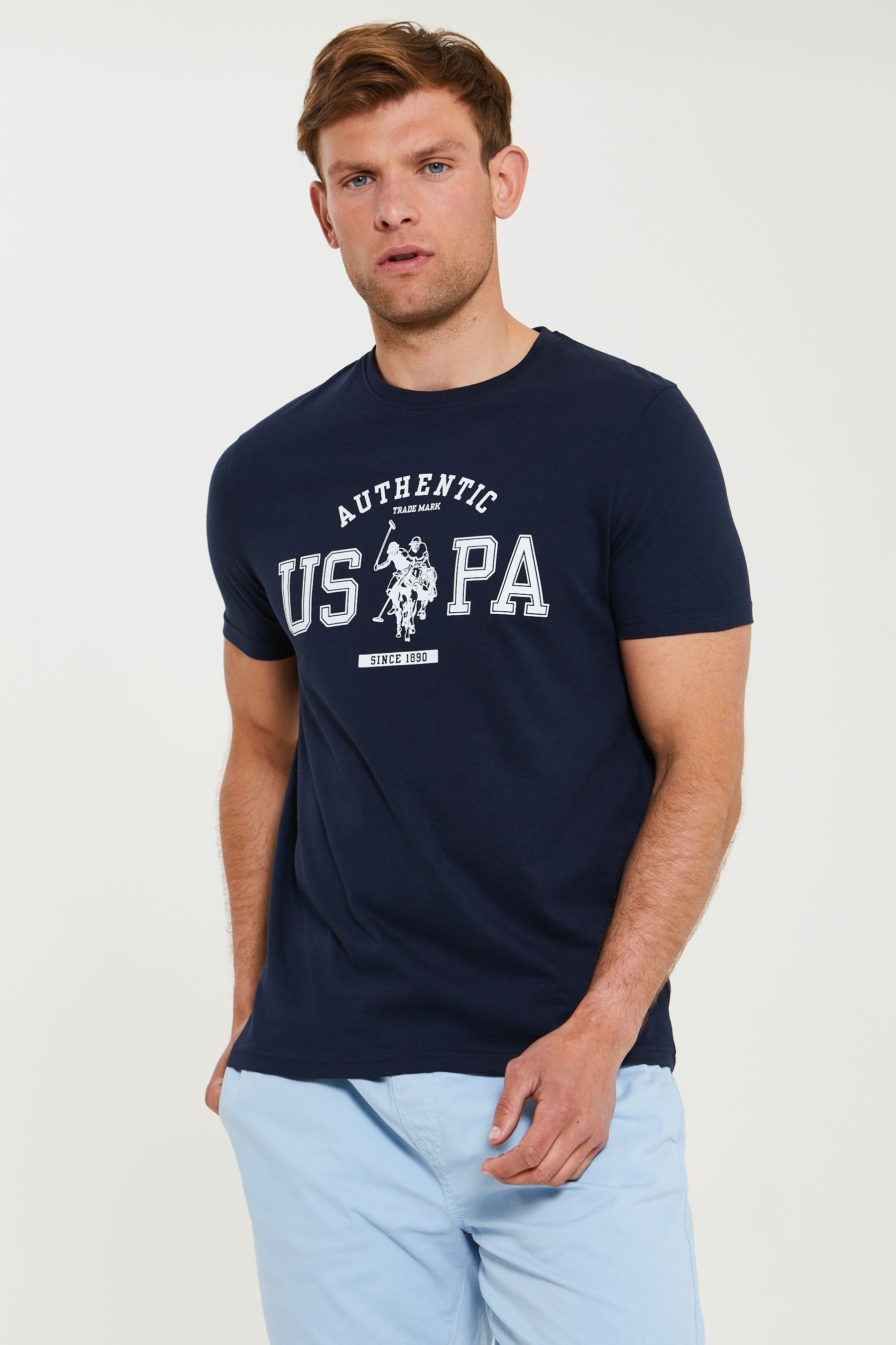 Buy U.S. Polo Assn Blue Authentic USPA T-Shirt from the Next UK online shop