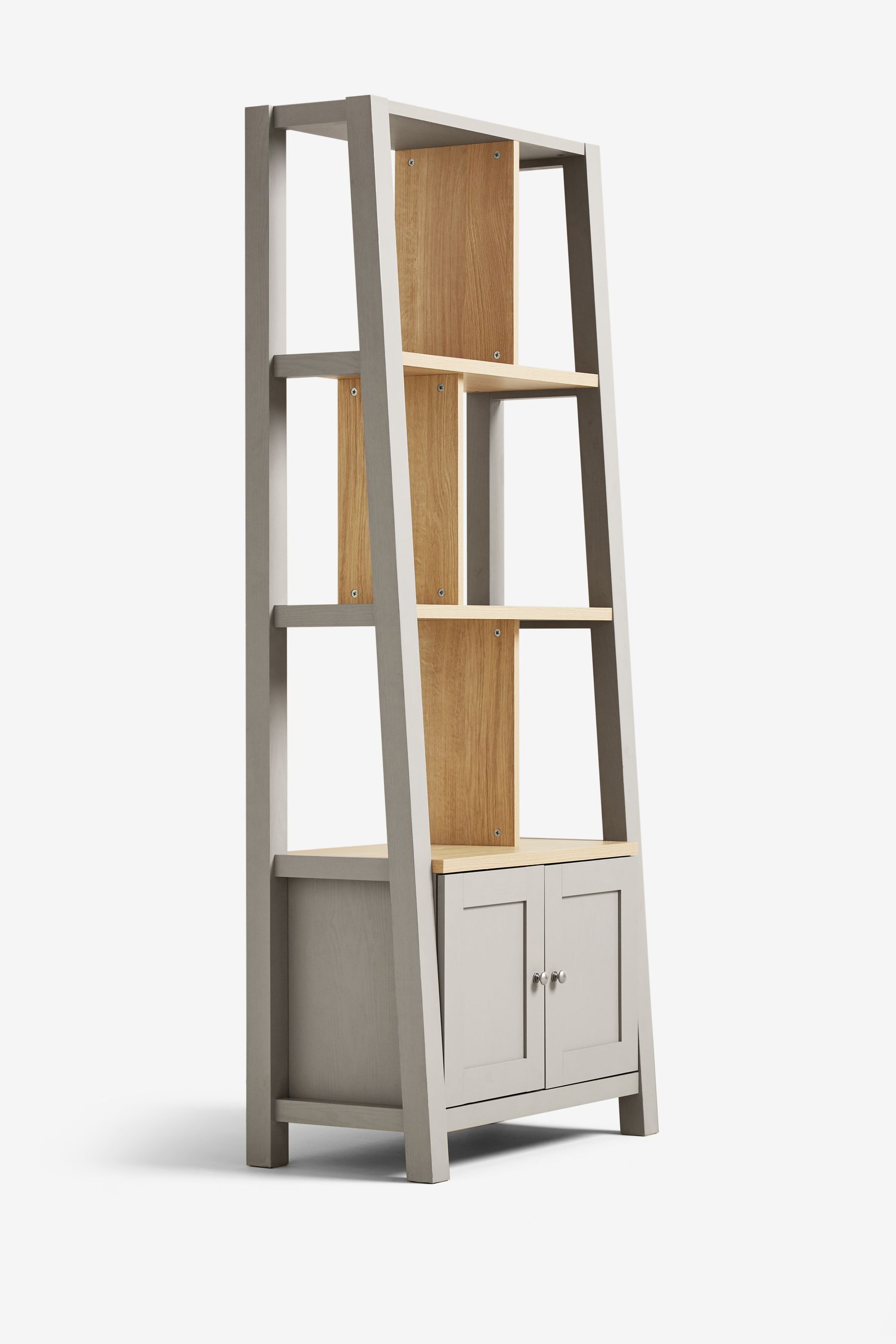 Buy Dove Grey Malvern Oak Effect Storage Ladder Shelf from the Next UK ...