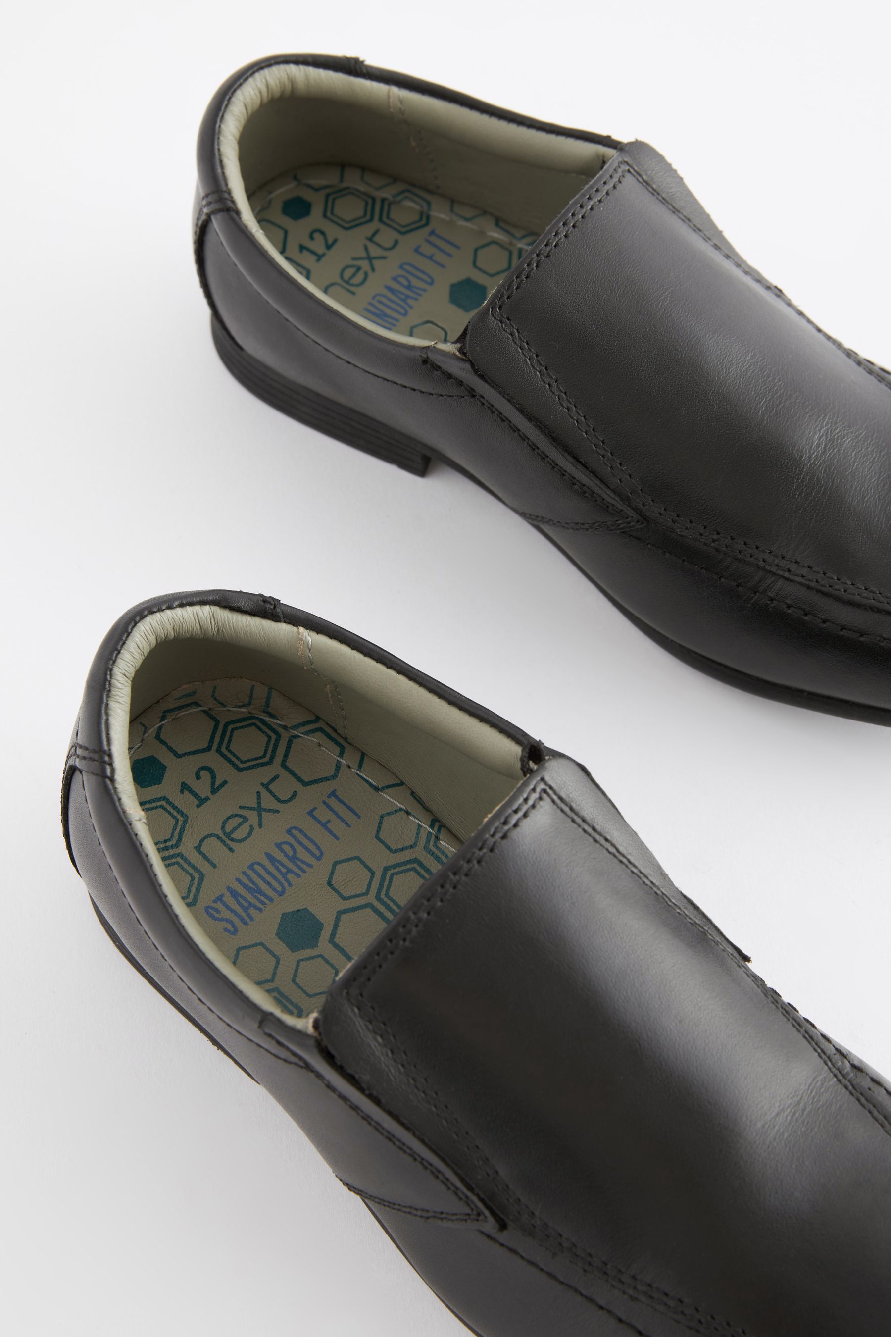 formal black loafers