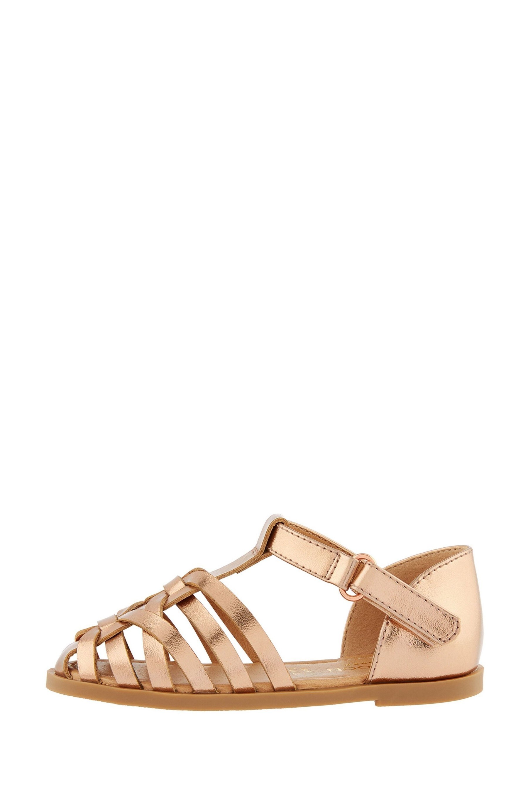 rose gold caged sandals