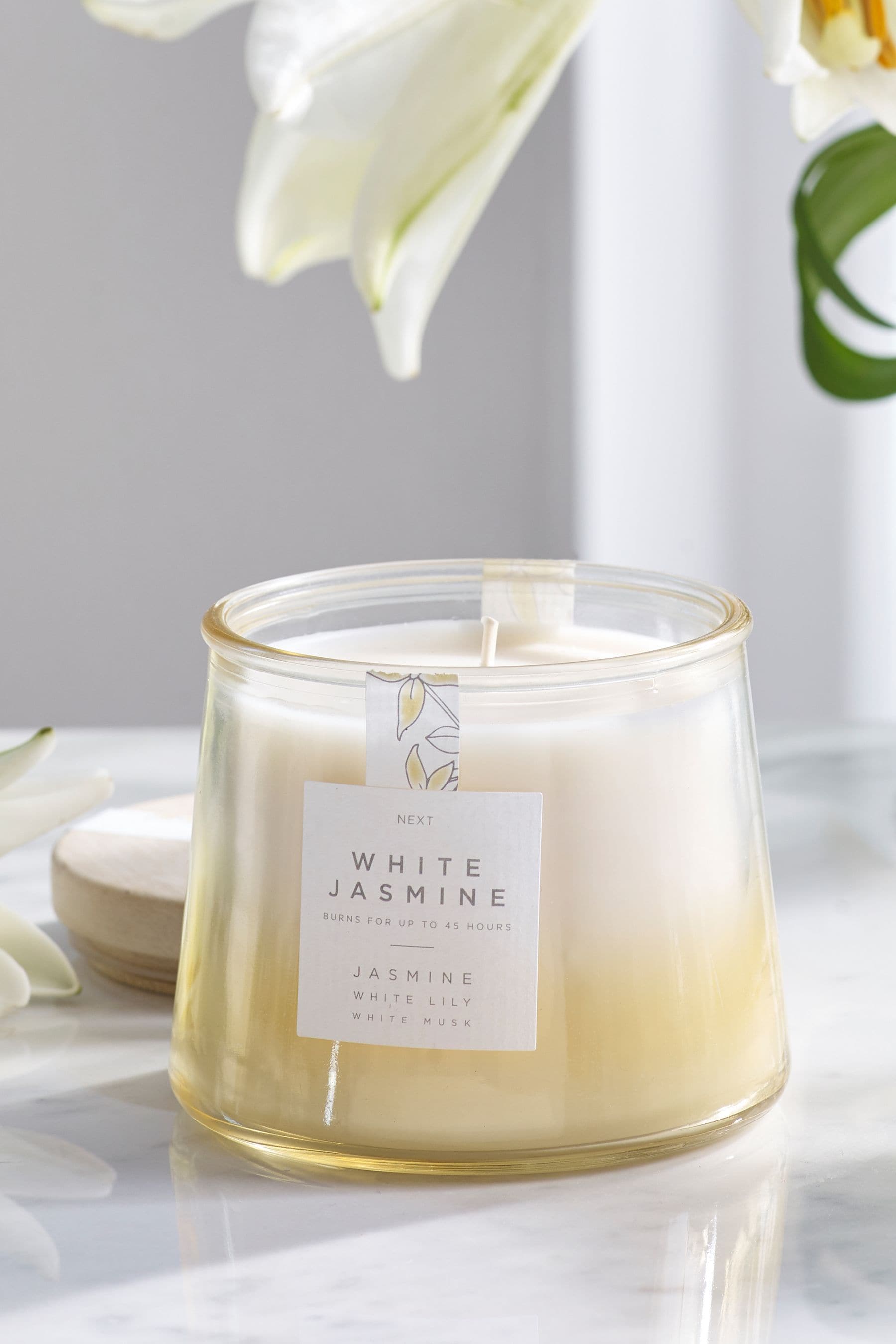 Buy Yellow White Jasmine Large Scented Candle from the Next UK online shop