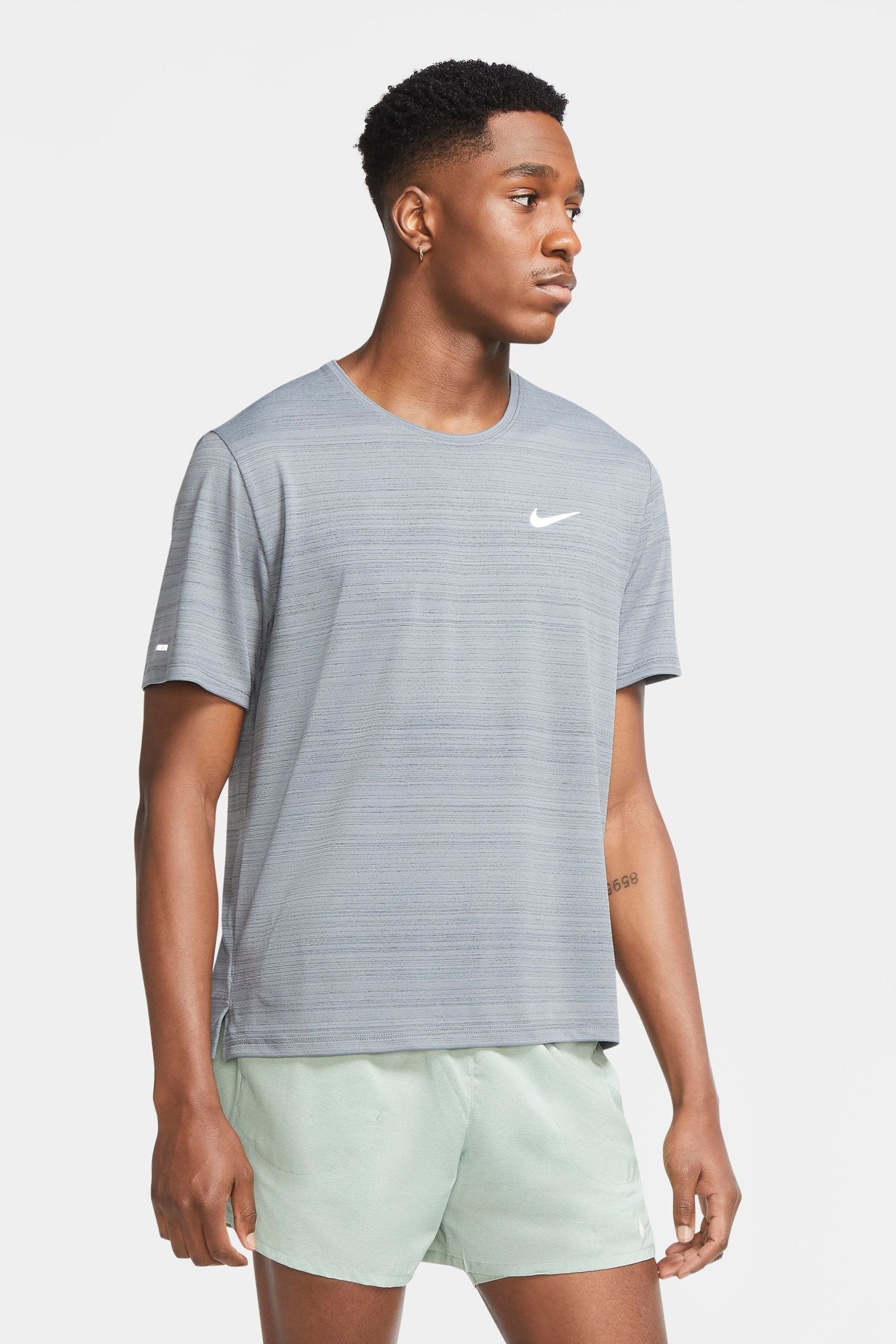 Nike - Dri-FIT Miler men's running top (grey) - buy it at the Keller Sports online shop