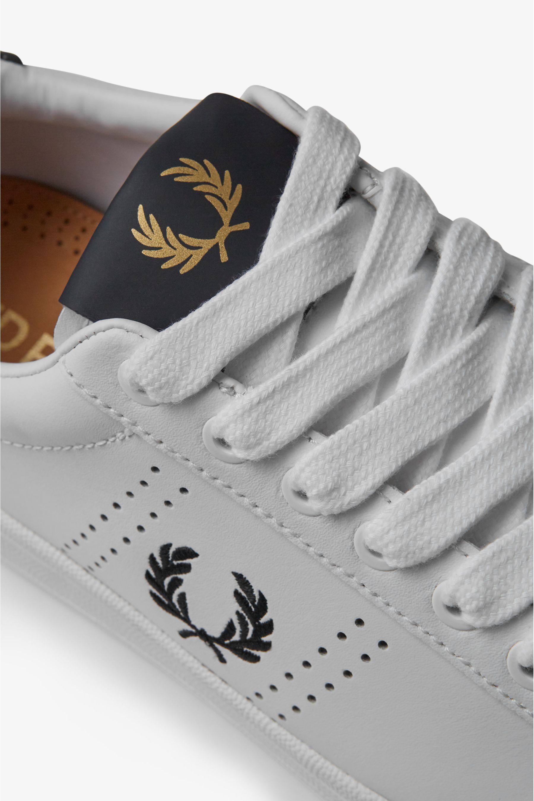 womens black fred perry trainers