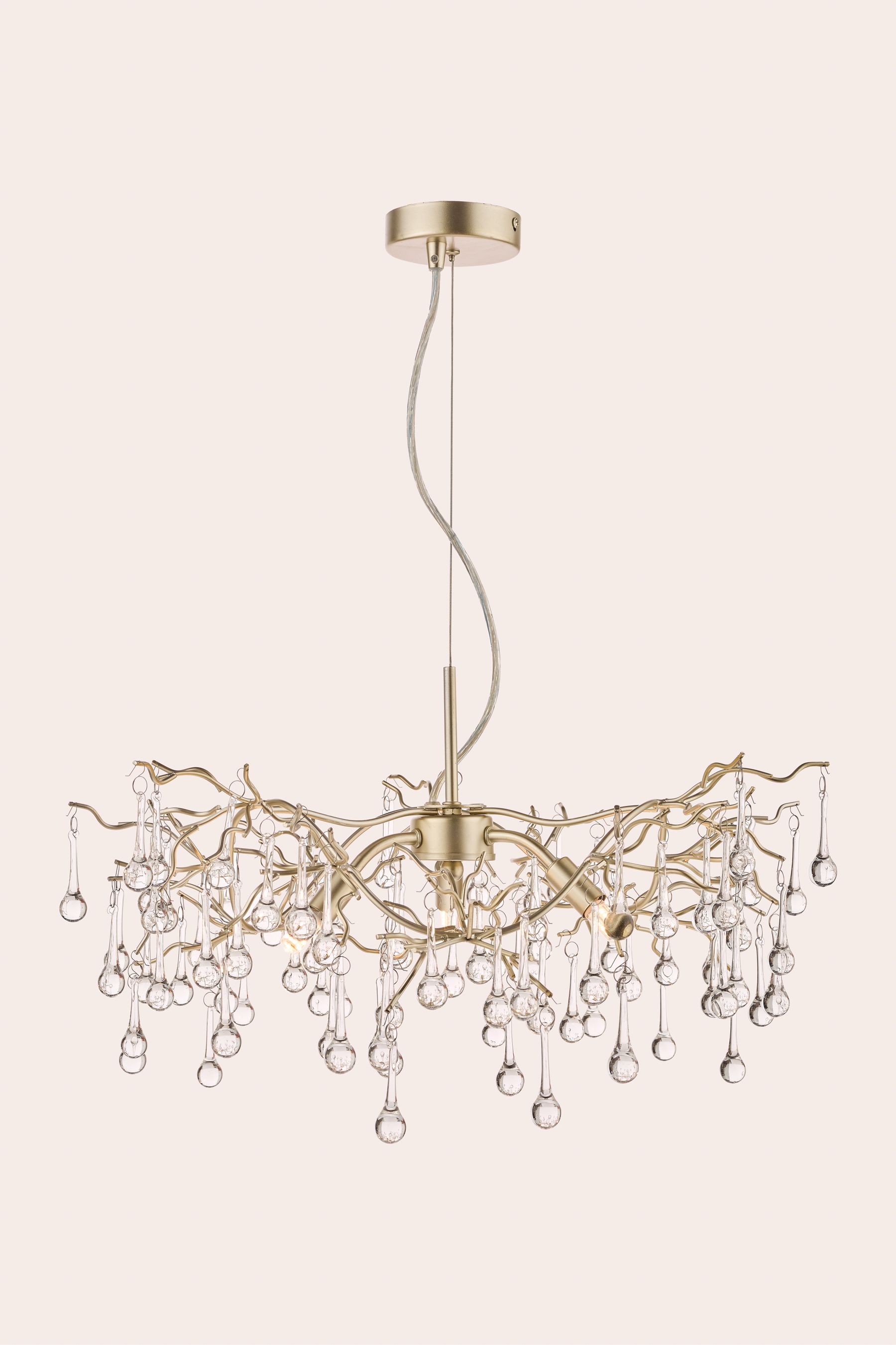 Buy Laura Ashley Willow 3 Light Pendant Ceiling Light from