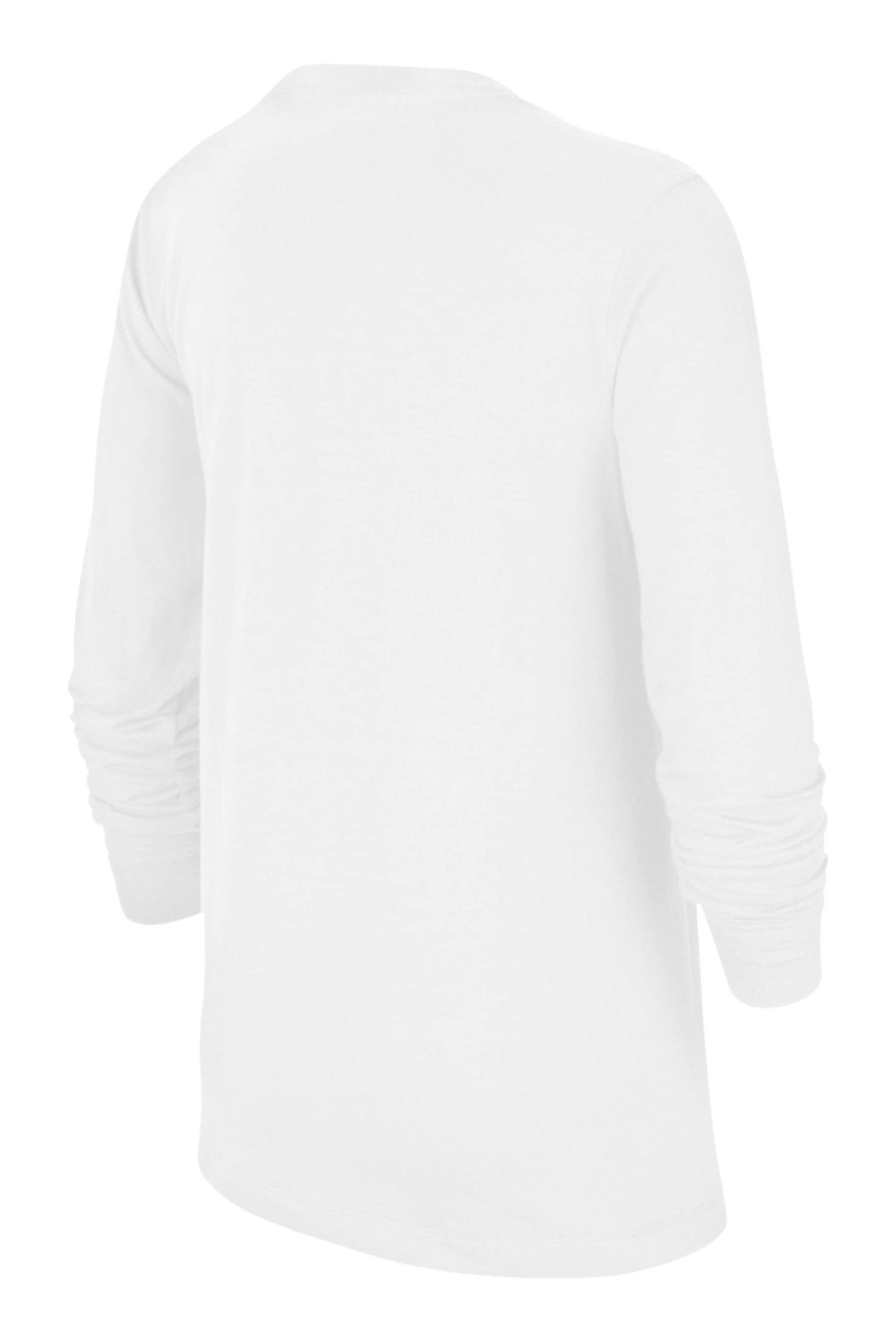 Buy Nike White Long Sleeve Futura T-Shirt from Next Ireland