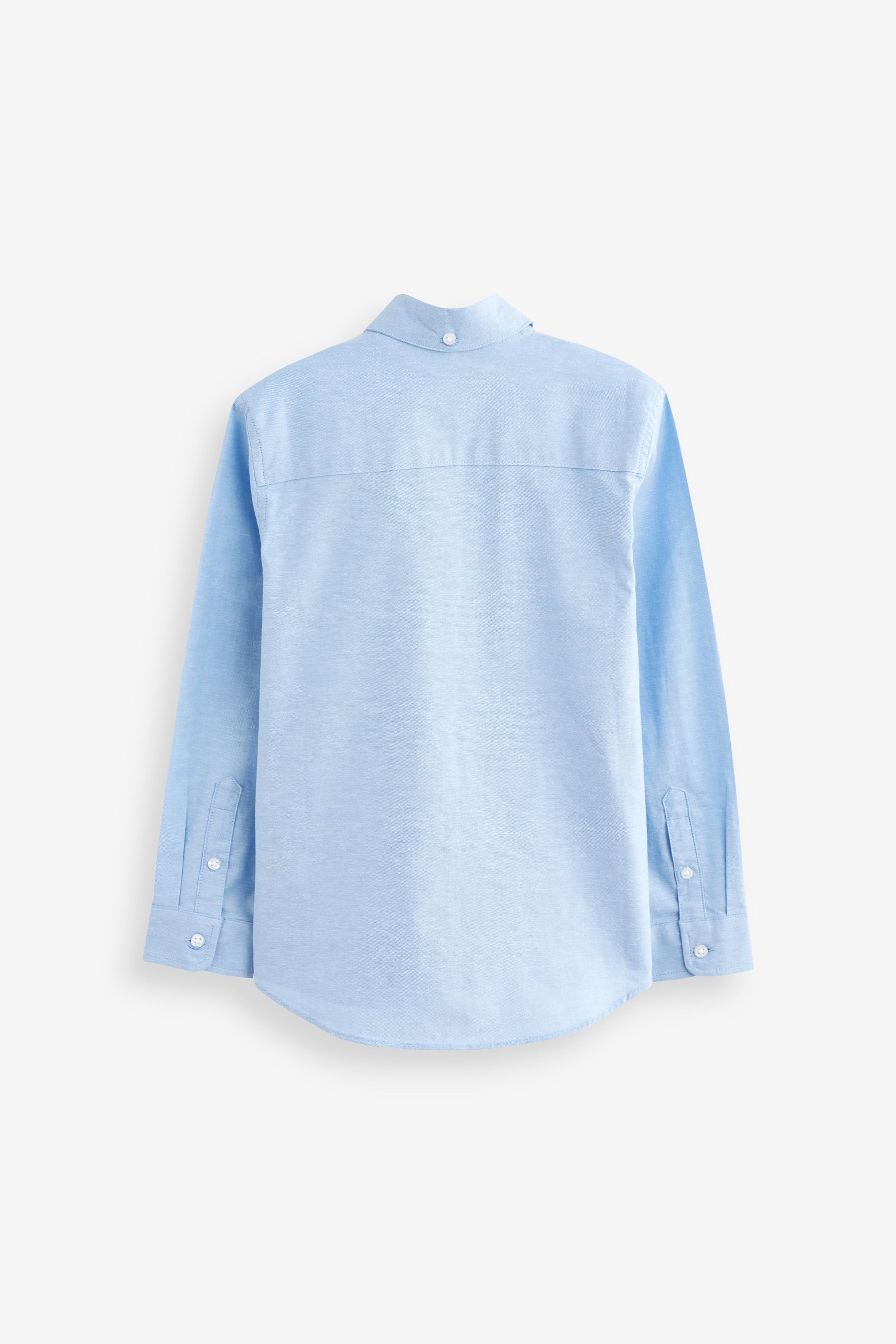 Buy Blue Plain Long Sleeve Oxford Shirt (3-16yrs) from the Next UK ...